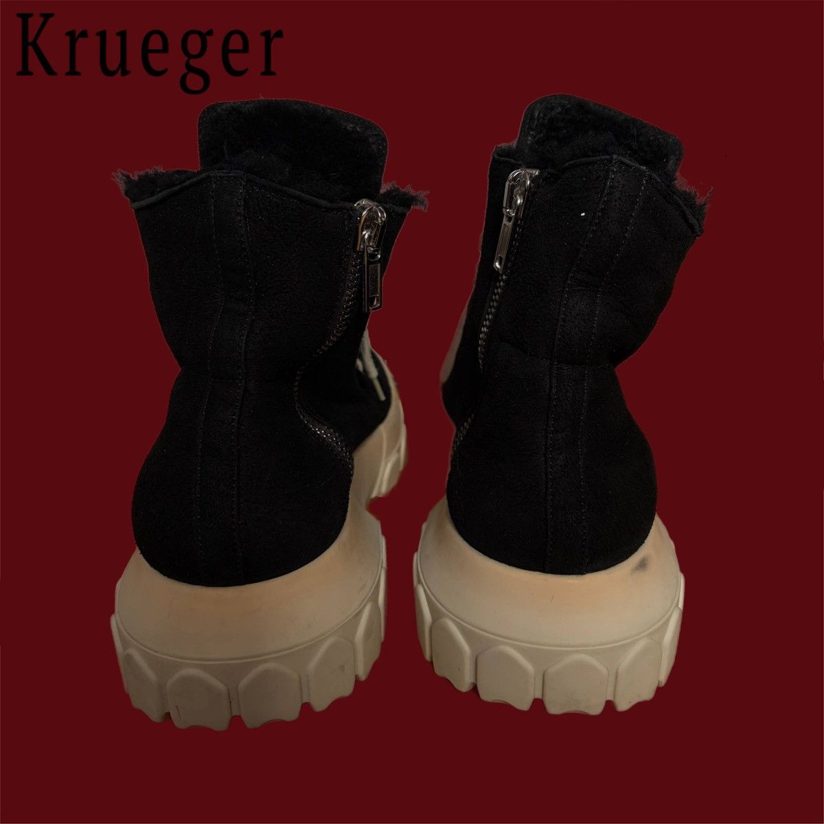 Rick Owens Rick Owens Shearling Tractor Boots Size US 8 / EU 41 - 3 Thumbnail