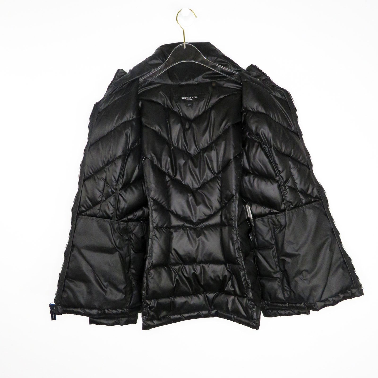 Kenneth Cole Kenneth Cole Black Quilted Puffer Coat Small Classic Size S / US 4 / IT 40 - 4 Thumbnail