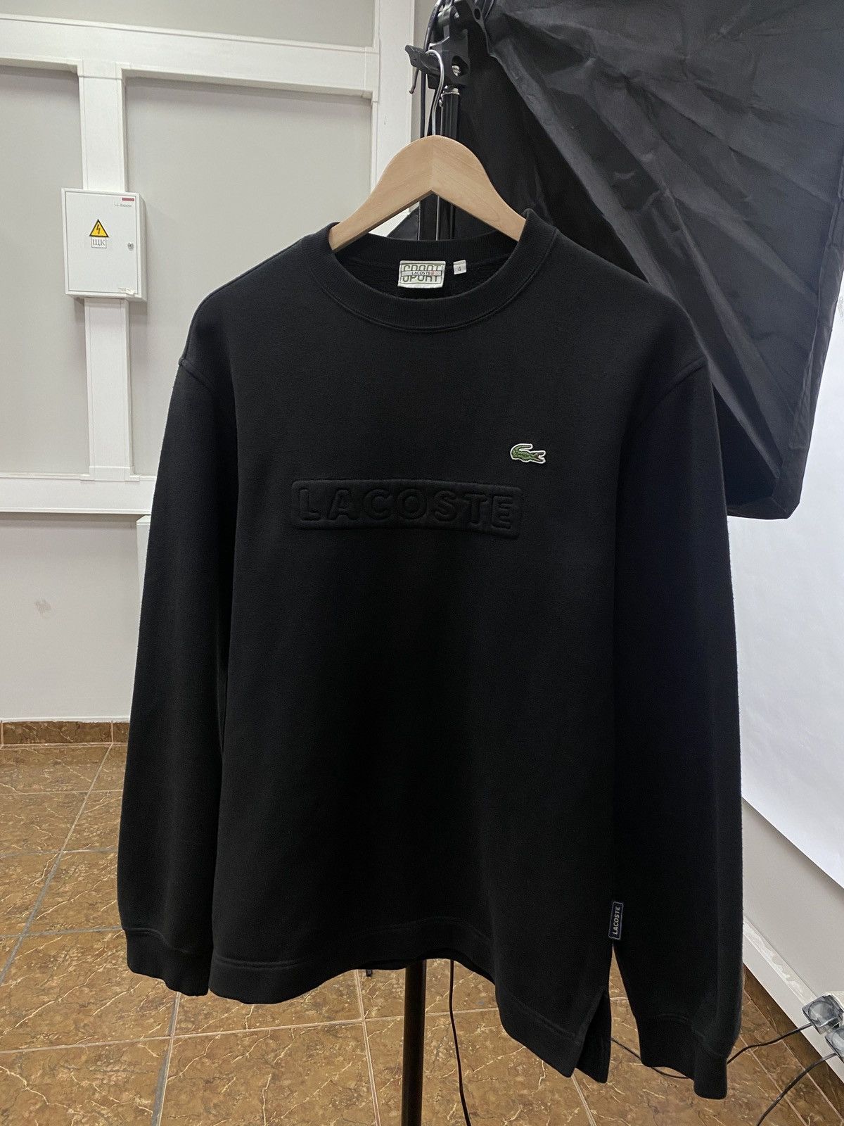 Lacoste 🇺🇸 Vintage 90s Lacoste Sweatshirt College Style Hype Rare Y2K Size US L / EU 52-54 / 3 - 1 Thumbnail