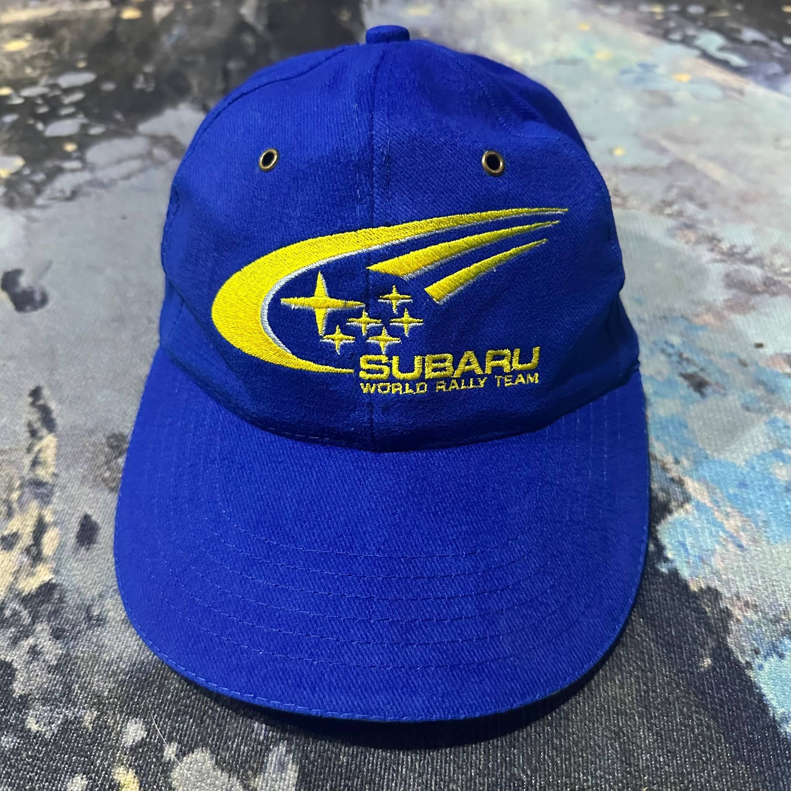 Vintage Vintage Subaru Racing World Rally Team Hat Size ONE SIZE - 3 Thumbnail