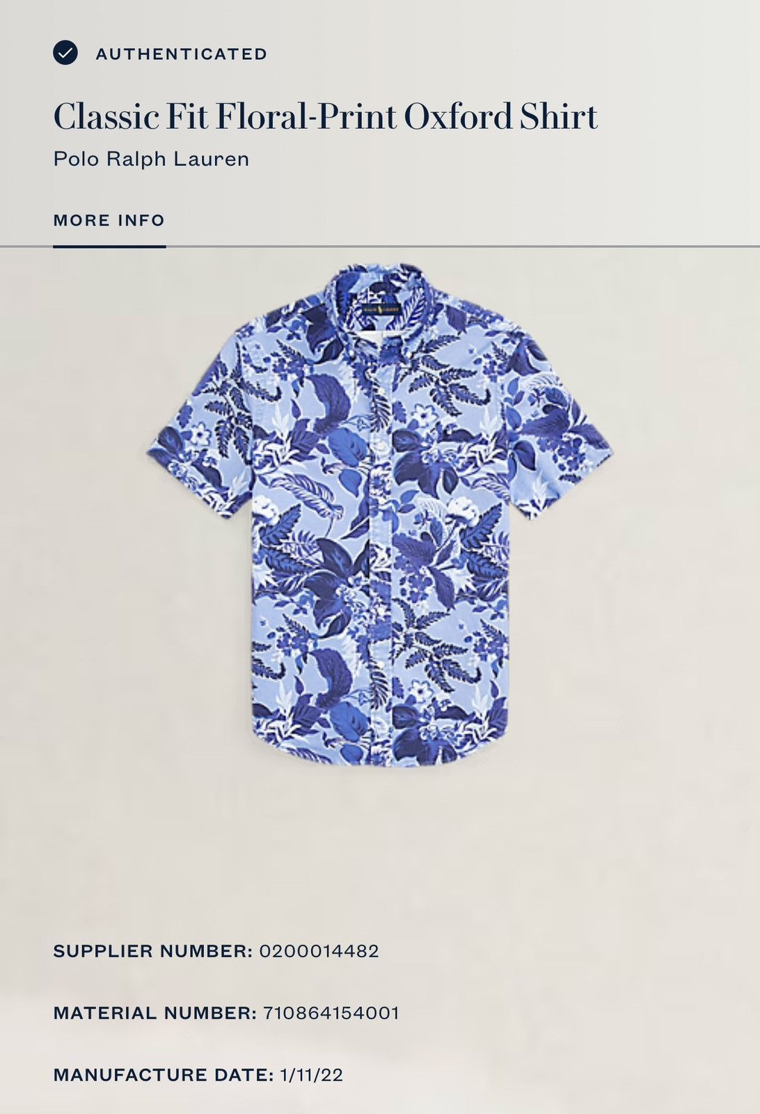 Polo Ralph Lauren Polo Ralph Lauren blue floral classic fit oxford shirt XXL Size US XXL / EU 58 / 5 - 2 Thumbnail