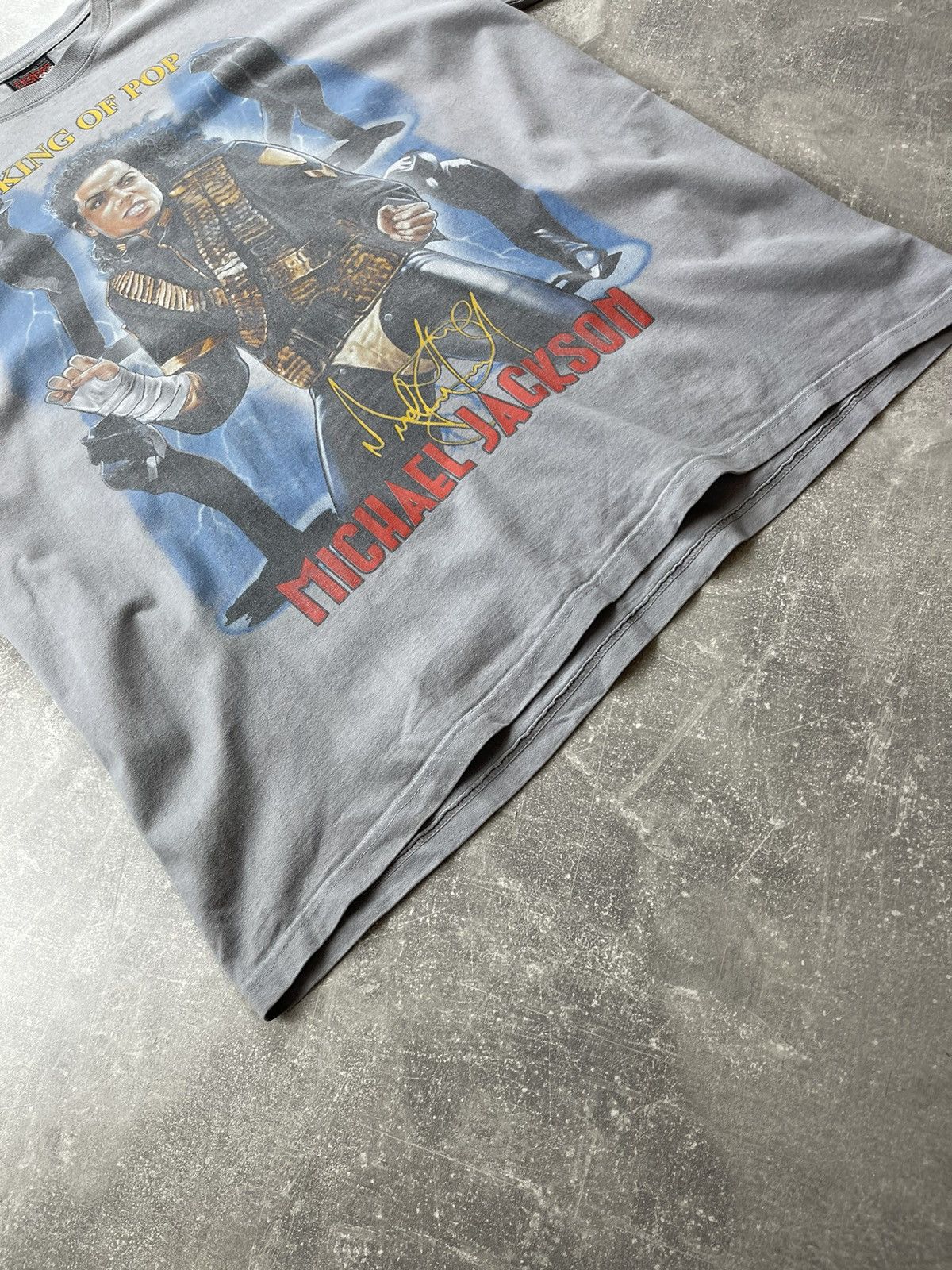 Michael Jackson Vintage 90s Michael Jackson King of Pop T-Shirt Thunder USA Size US XL / EU 56 / 4 - 6 Thumbnail