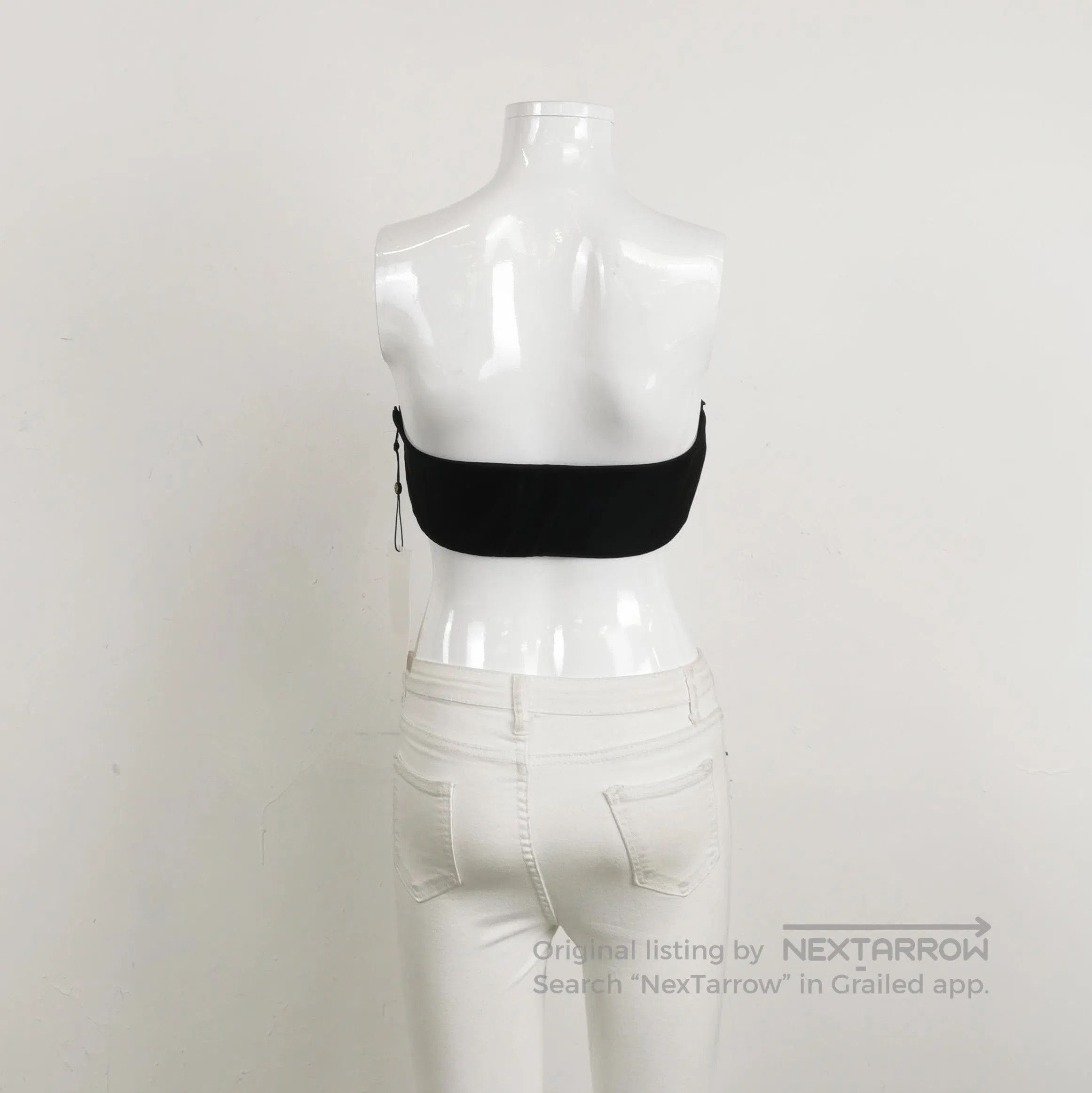Prada Prada Black Logo Bandeau Top . Size XL / US 12-14 / IT 48-50 - 2 Thumbnail