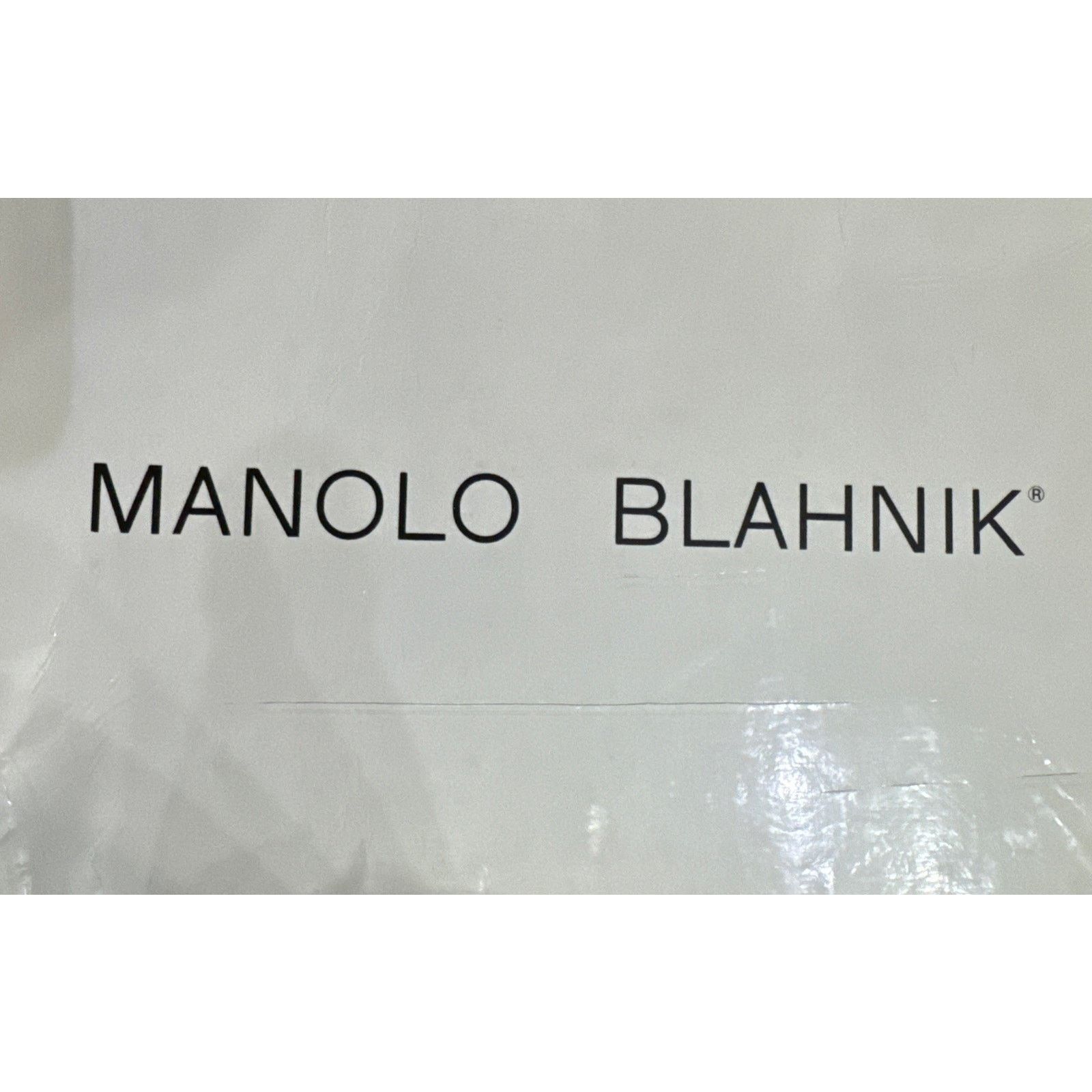Manolo Blahnik MANOLO BLANHNIK NERO ANKLE STRAP BLACK LEATHER SHOES 8B Size US 7.5 / IT 37.5 - 7 Thumbnail