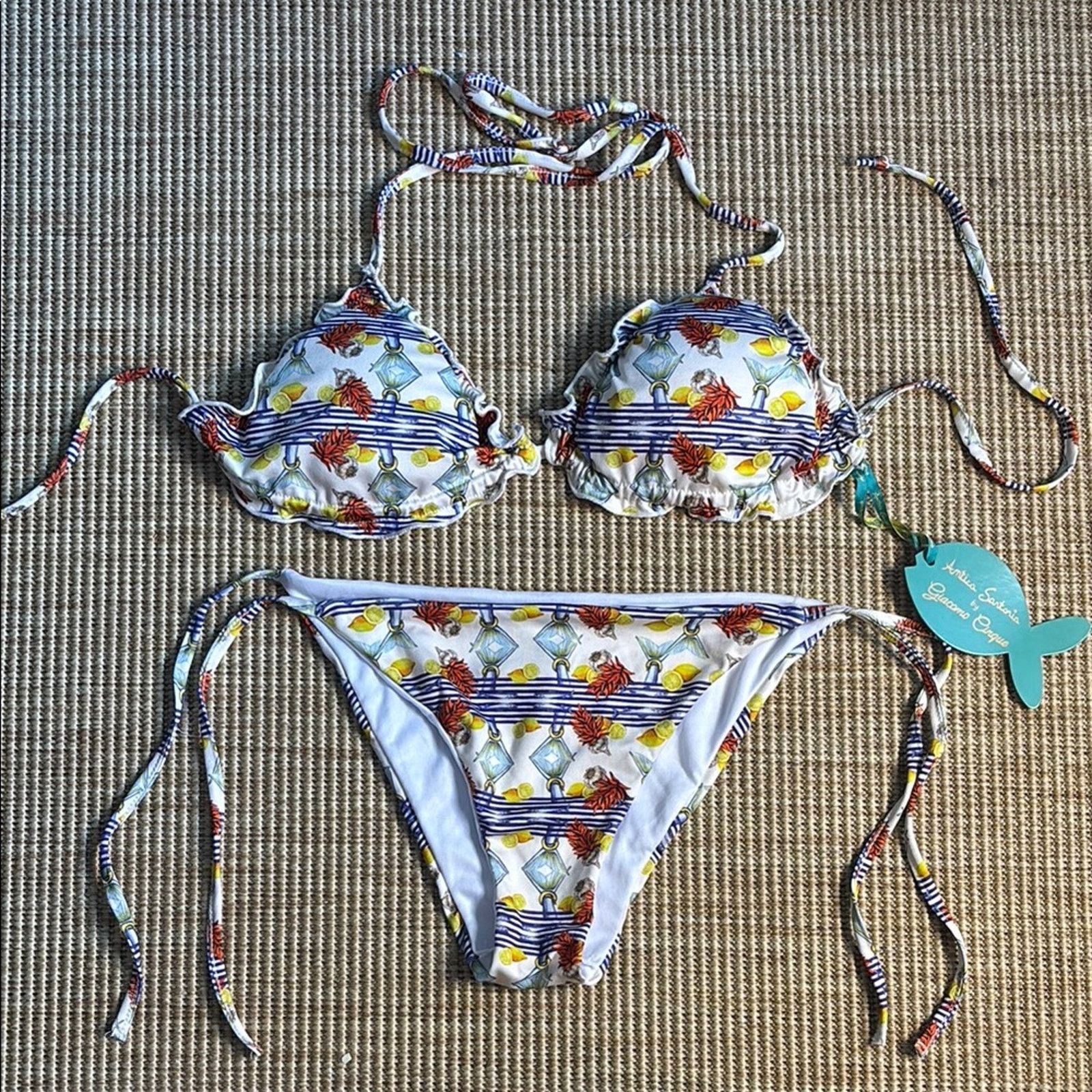Other NWT Antica Sartoria Floral Bikini Set Size M Size ONE SIZE - 1 Thumbnail