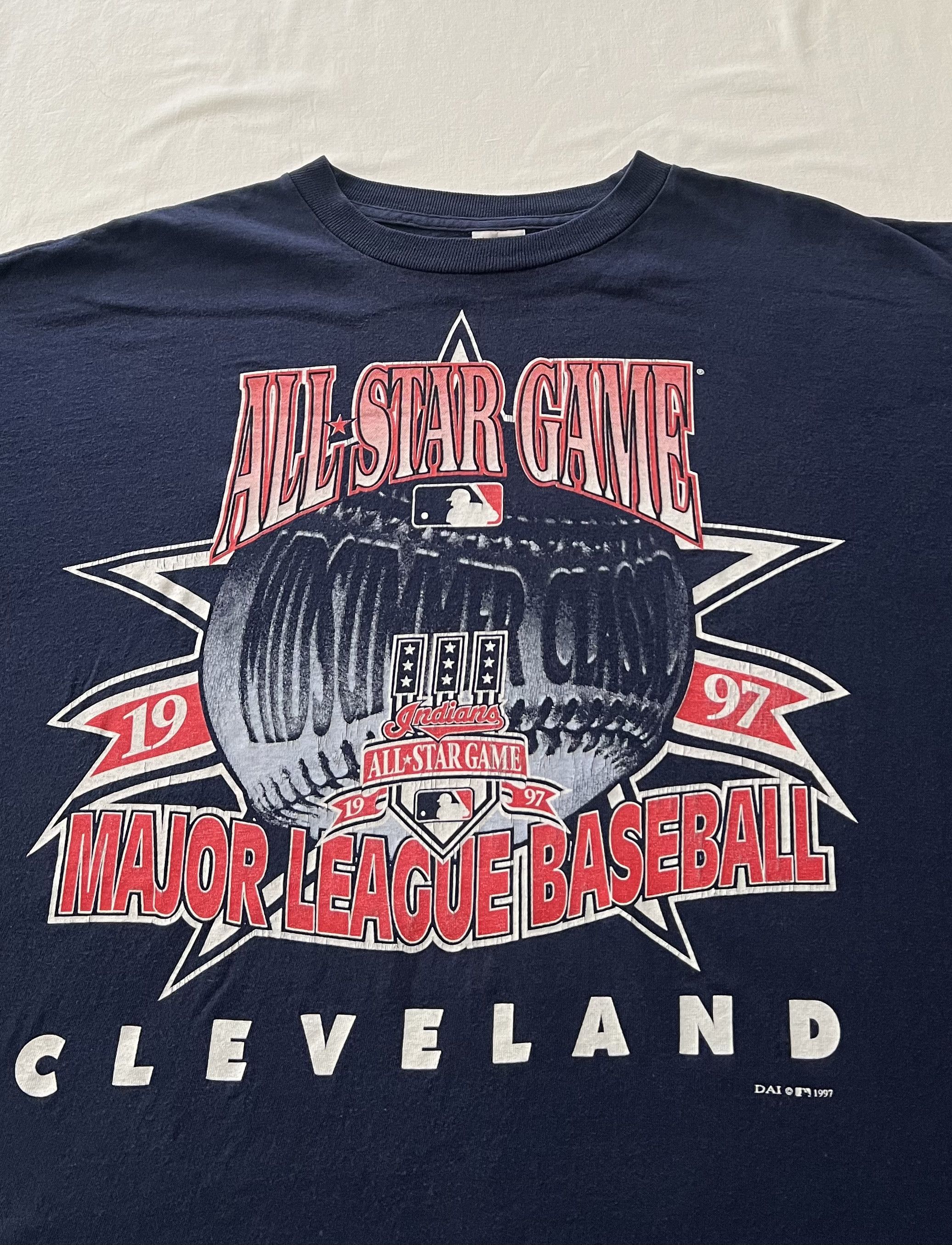 MLB Vintage 1997 All Star Game MLB Baseball Cleveland T-shirt Size US XXL / EU 58 / 5 - 3 Thumbnail