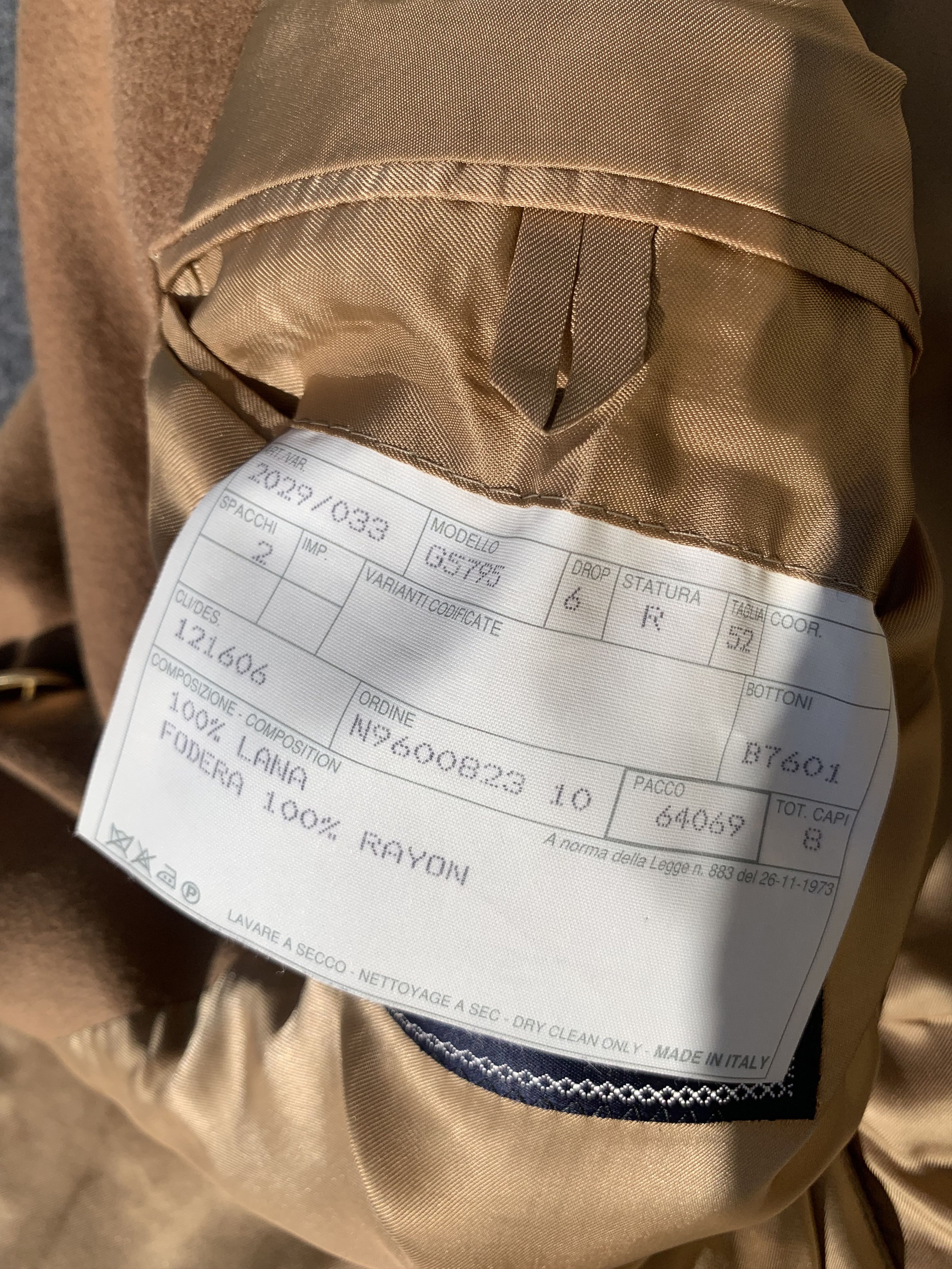 Burberry Vintage Burberry Blazer – 100% Virgin Wool – Camel – IT52 Size 52R - 6 Thumbnail
