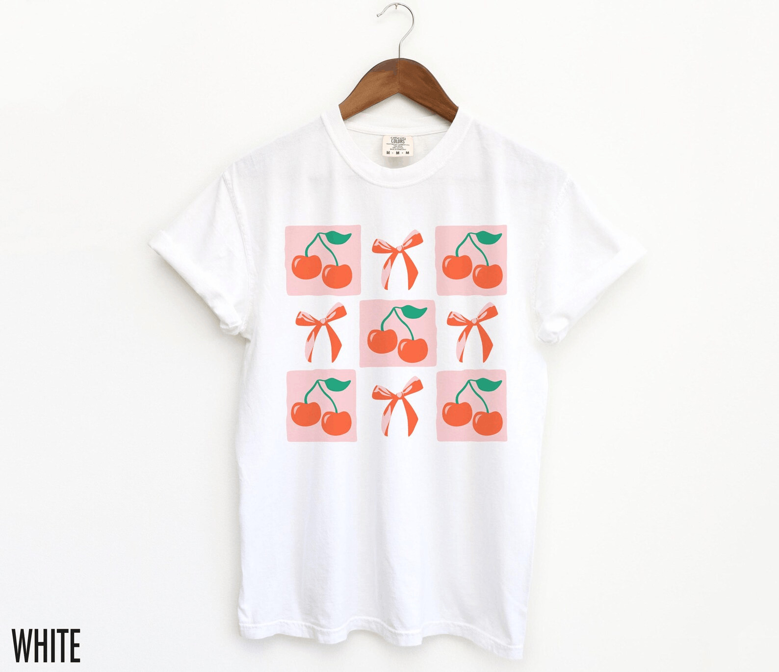 Other Coquette Shirt | Cherry Bow Checkered T-Shirt Size M / US 6-8 / IT 42-44 - 4 Thumbnail