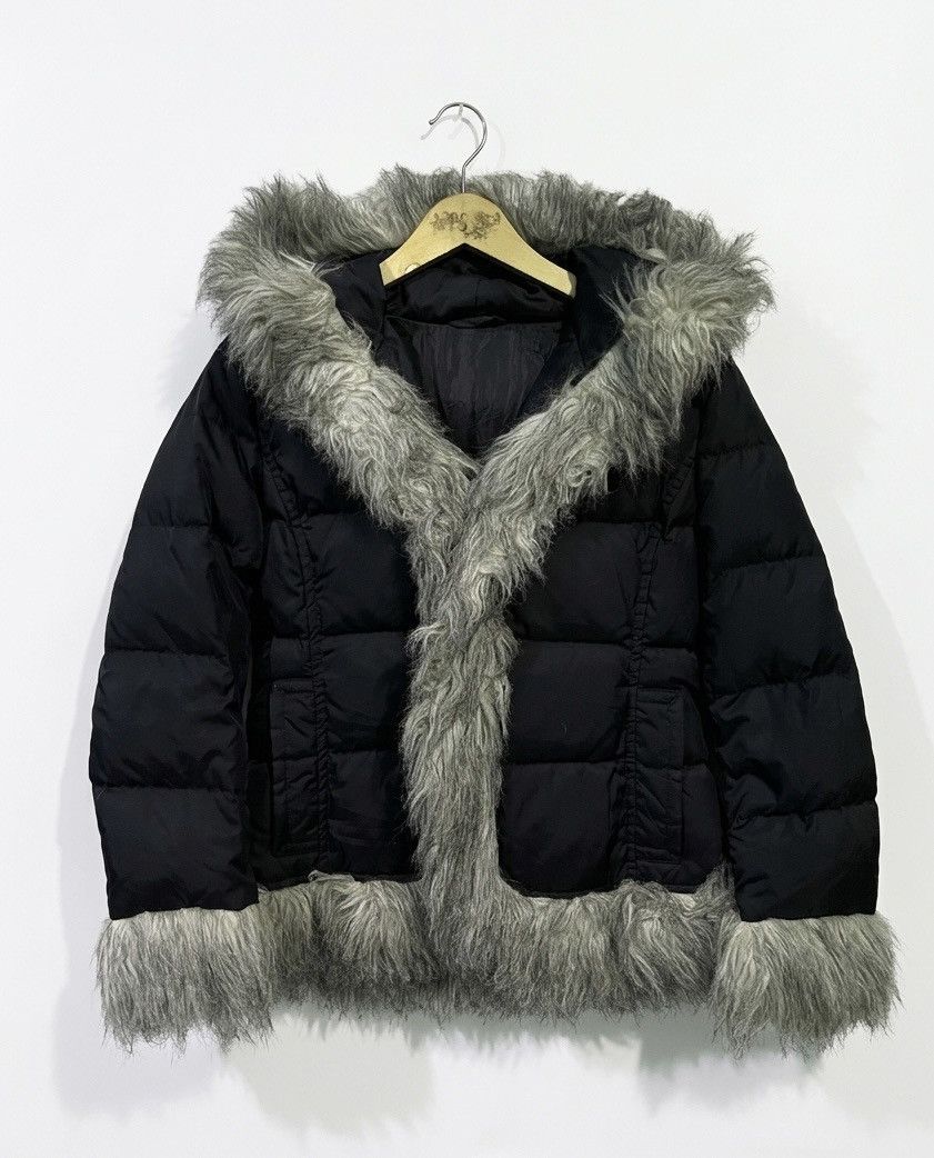 Japanese Brand Archive Y2K grunge fur down coat Size US M / EU 48-50 / 2 - 1 Thumbnail