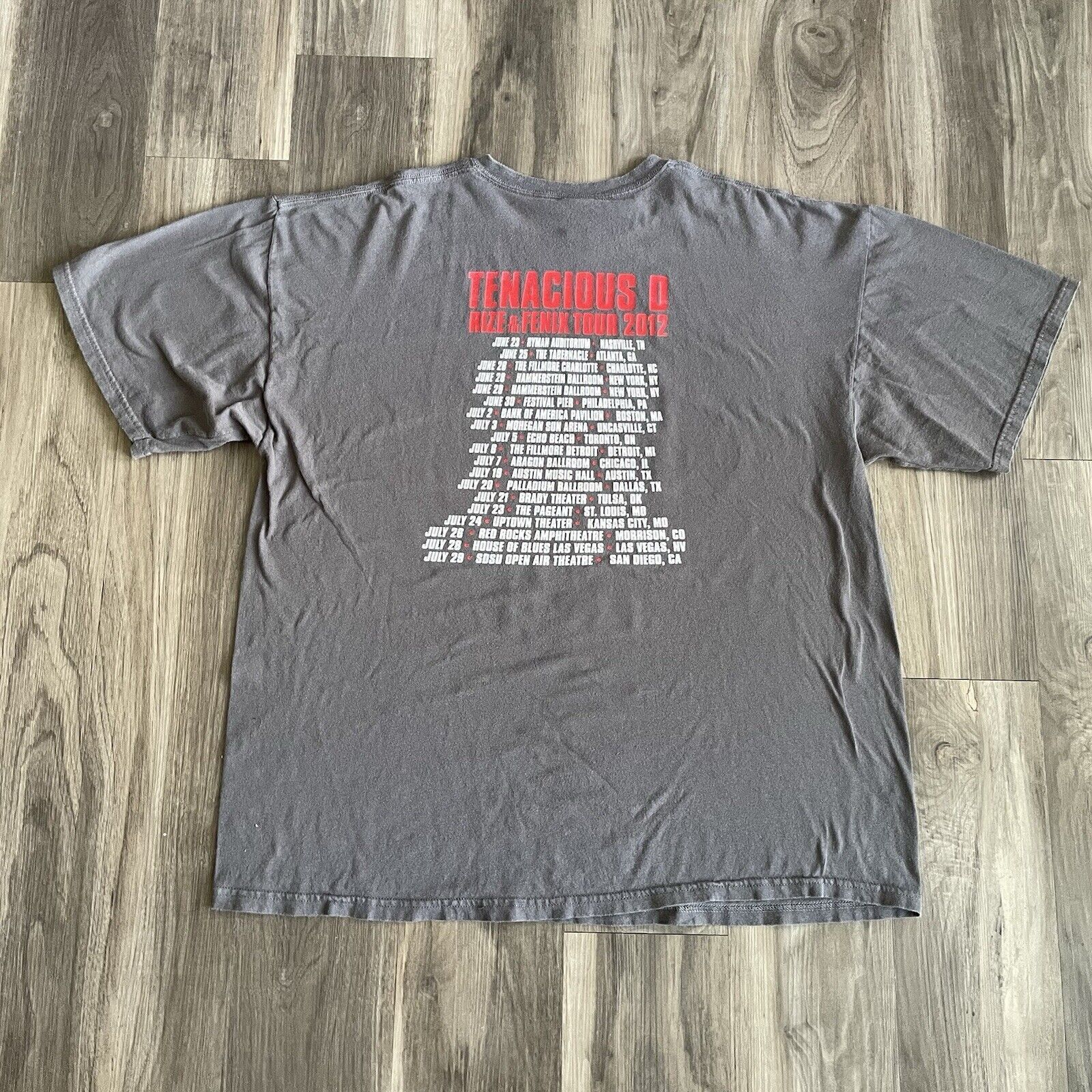 Rap Tees × Vintage Tenacious D Long 2012 Tour T-Shirt Size 2XL XXL 2012 Size US XXL / EU 58 / 5 - 3 Thumbnail