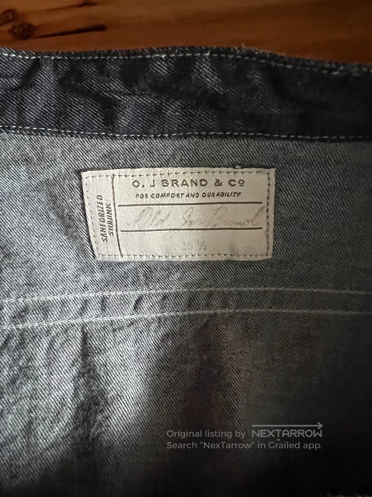 Old Joe Old Joe Indigo Dyed Stand Collar Work Shirt. Size US M / EU 48-50 / 2 - 7 Thumbnail