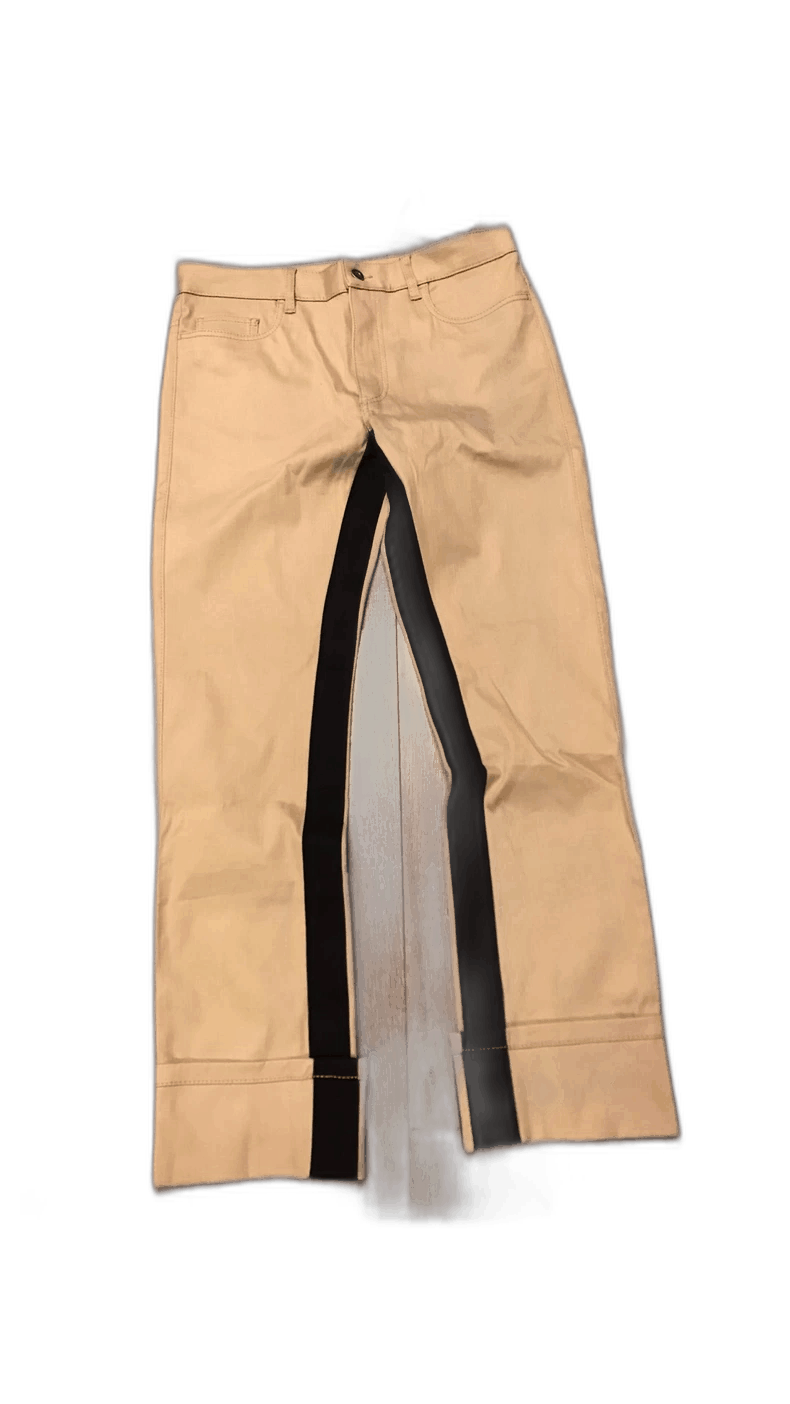 Prada Prada Casual Pants with Striped Hem-2506 Size US 44 / EU 60 - 1 Thumbnail