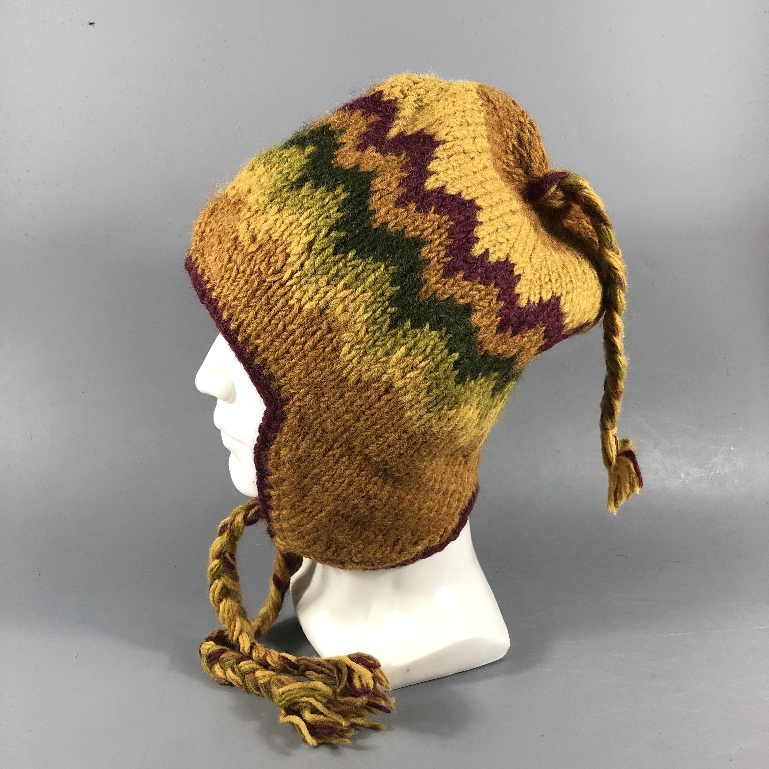 Vintage Ushanka Wiggles Earflap Beanie Snowcap Snow Hat B1019 Size ONE SIZE - 2 Thumbnail