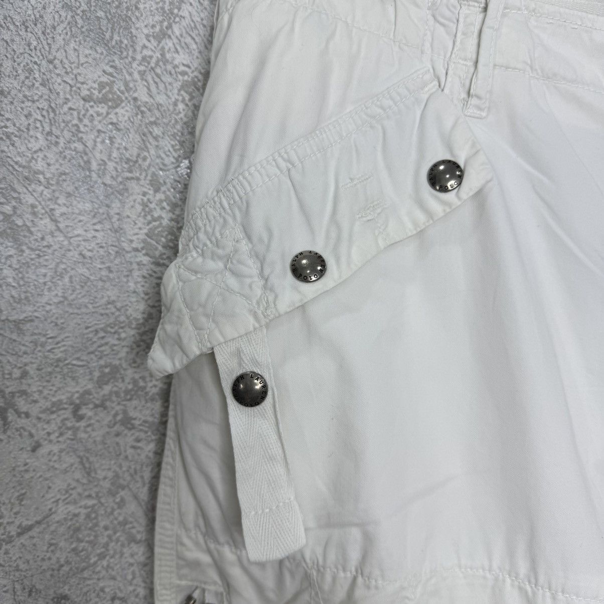 Polo Ralph Lauren Rare Vintage Polo Ralph Lauren Cargo Pants 90’s 34/32 White Size US 34 / EU 50 - 3 Thumbnail