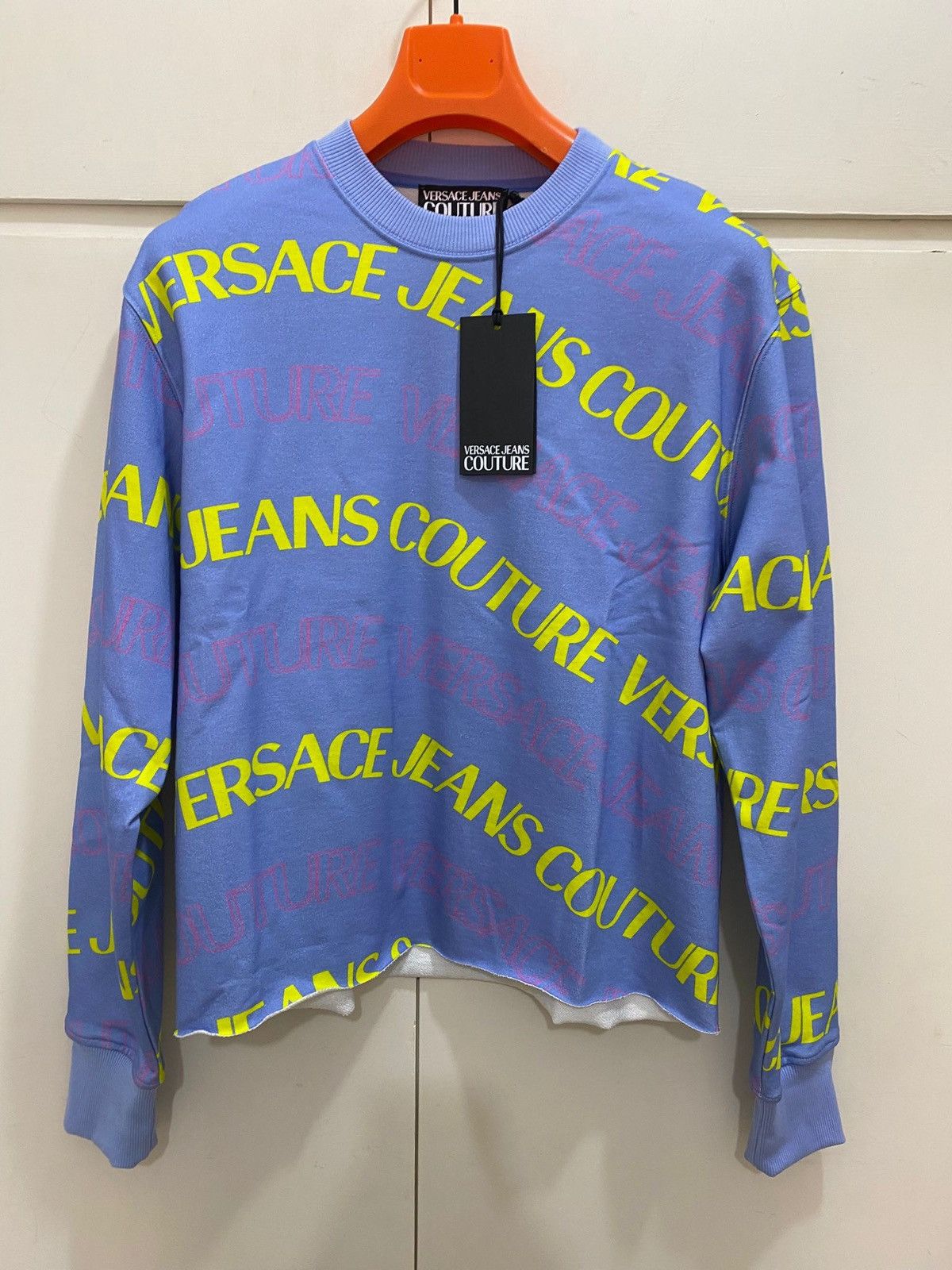 Versace Jeans Couture Versace Jeans Culture Fleece Monogram sweatshirt, M, new . Size US M / EU 48-50 / 2 - 2 Thumbnail