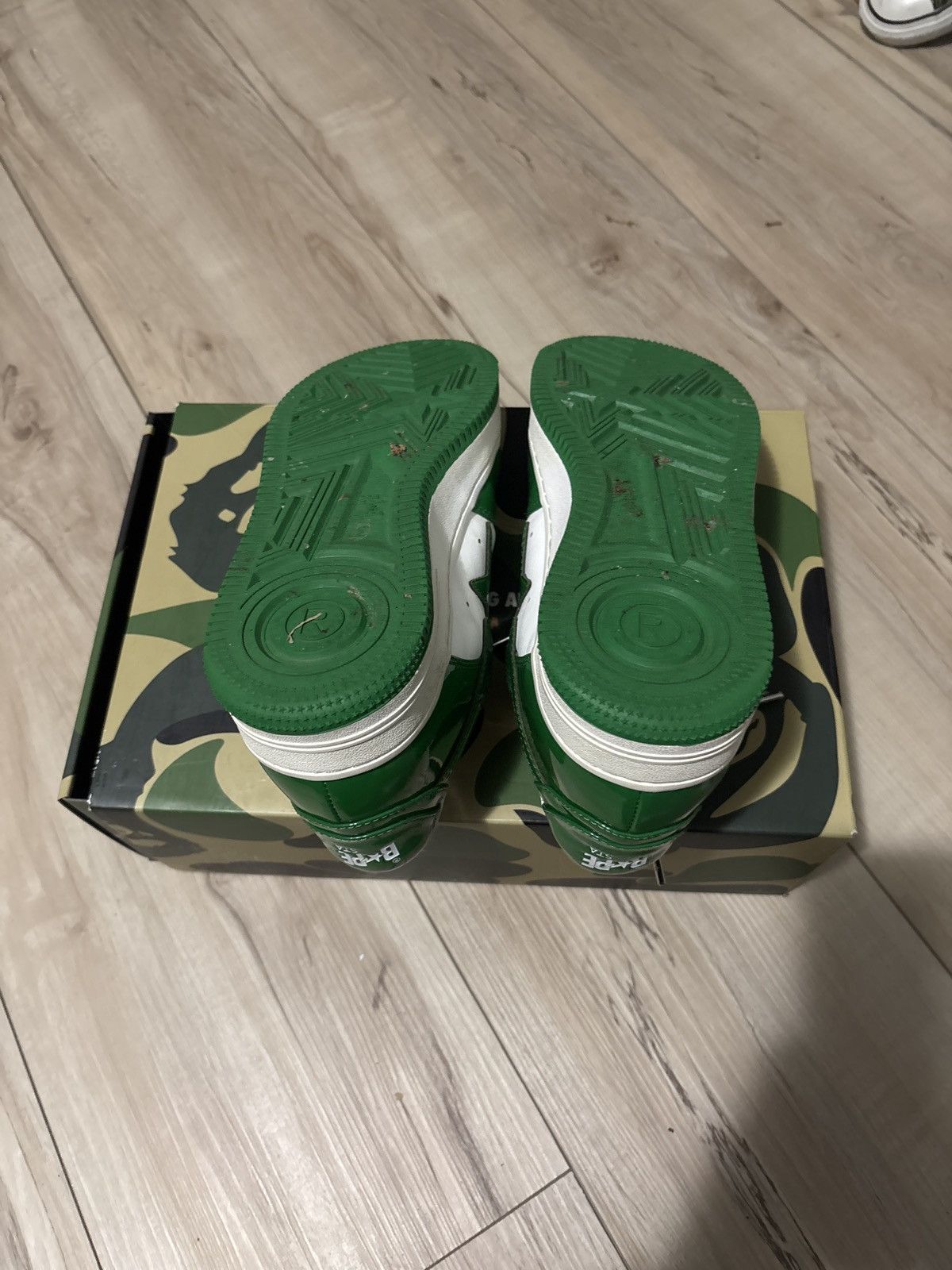 Bape GREEN BAPESTAS 2021 Size US 9 / EU 42 - 6 Thumbnail