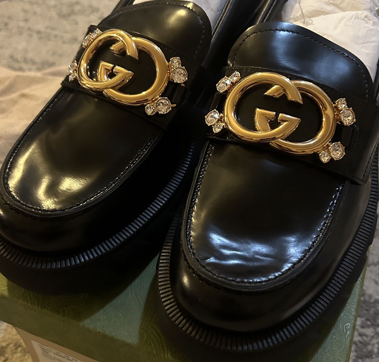 Gucci Gucci Lug Sole Interlocking G Loafer Size 41 Size US 11 / IT 41 - 10 Thumbnail
