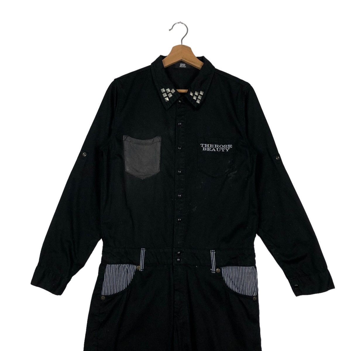 Japanese Brand The Rose Beauty Inspire Chrome Hearts Overall Work Big Logo Size US 34 / EU 50 - 4 Thumbnail