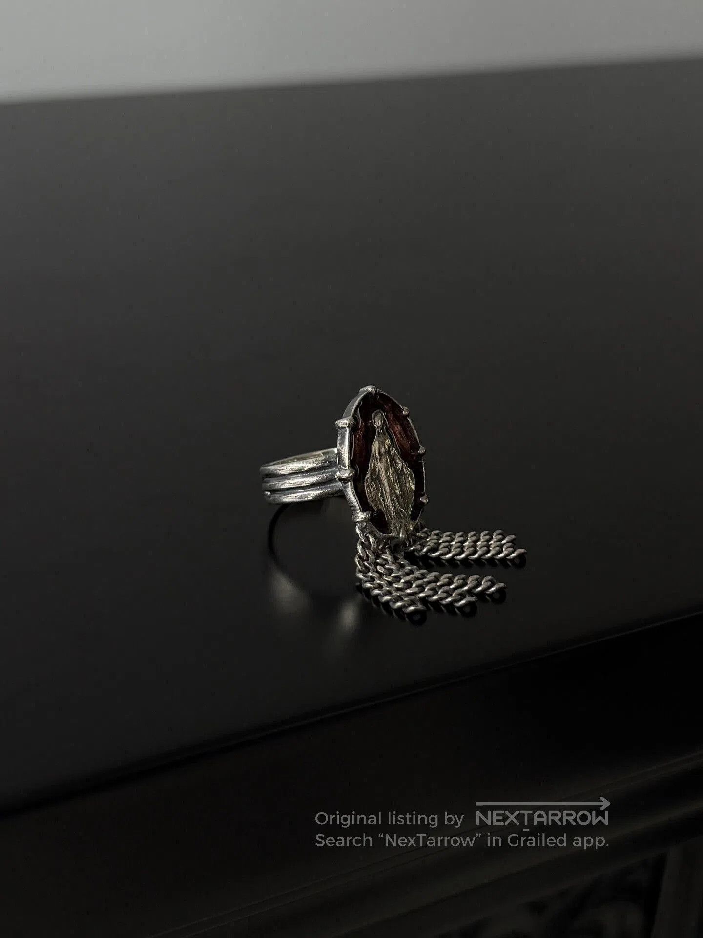 Jean Paul Gaultier Jean Paul Gaultier Amber Pendant Ring. Size ONE SIZE - 4 Thumbnail