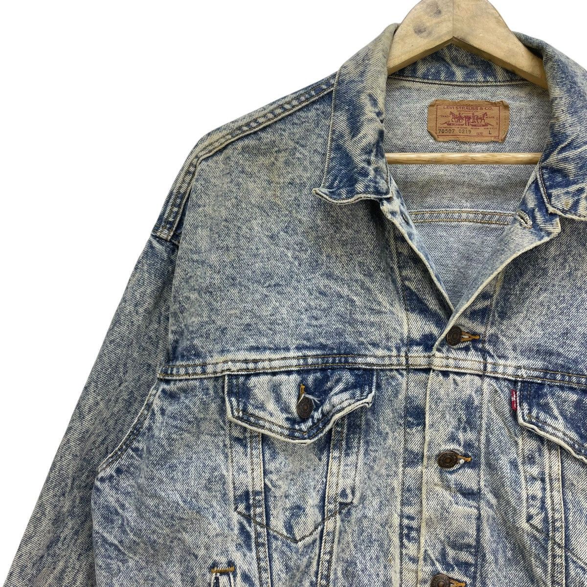 Levi's × Vintage 💥Vintage 90s Levis Acid Wash 70507 Made In usa Size US L / EU 52-54 / 3 - 3 Thumbnail