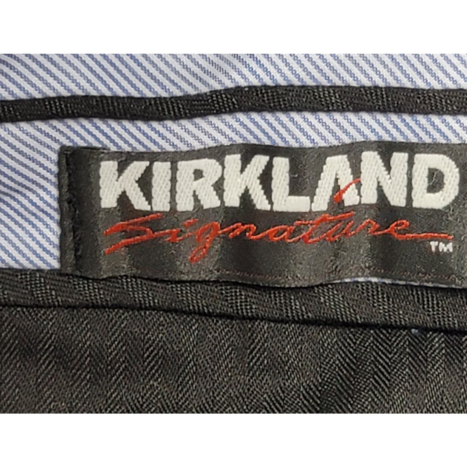 Kirkland Signature Kirkland Navy Blue Flat Front Dress Pants 40 Straight Leg Size US 40 / EU 56 - 4 Thumbnail