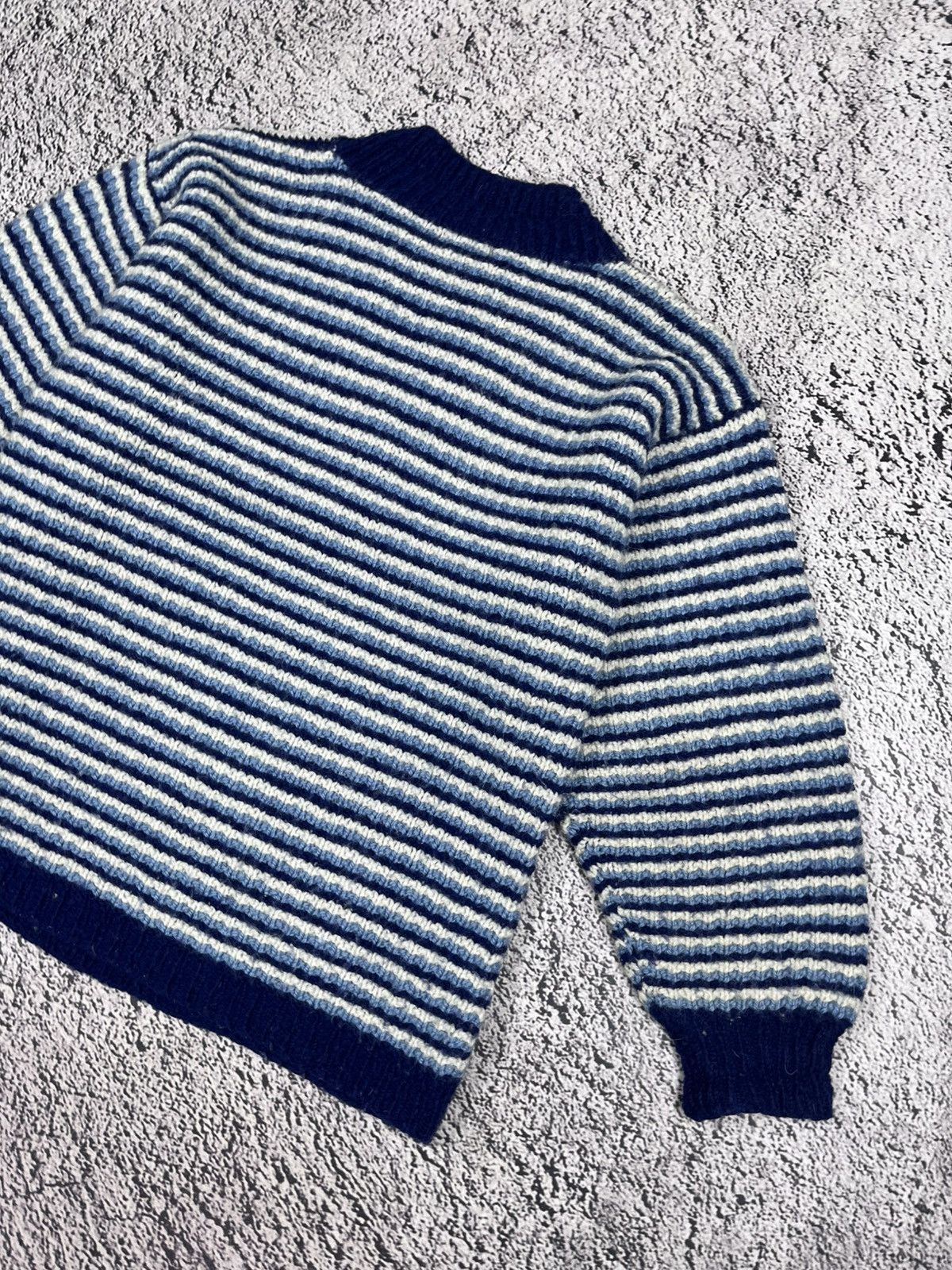 Missoni Missoni Uomo Striped Wool Sweater Blue Italy Vintage Size US M / EU 48-50 / 2 - 9 Thumbnail