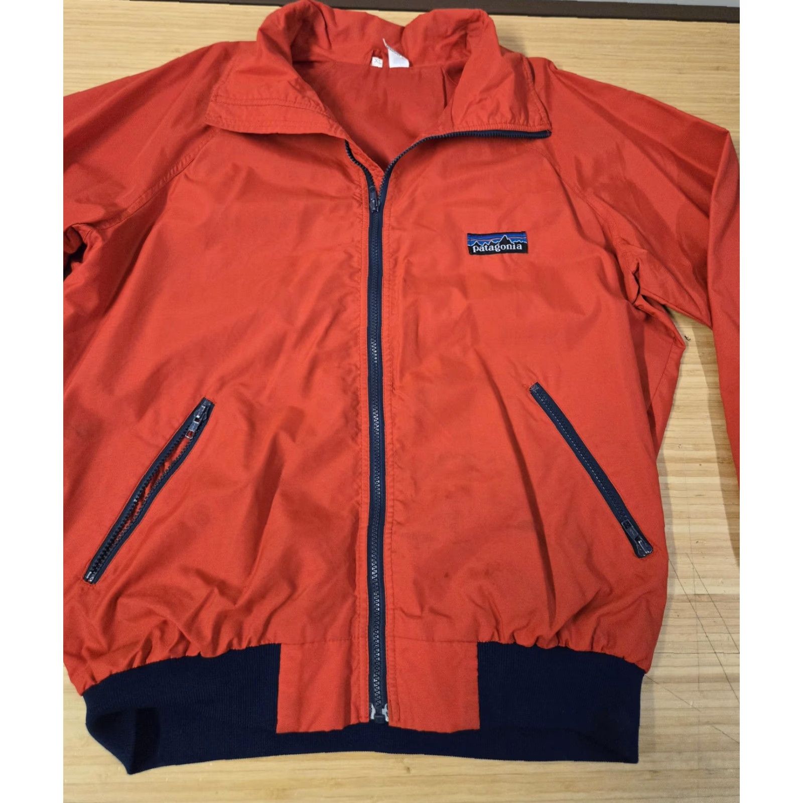 Patagonia VINTAGE Patagonia Jacket Mens XL Red Full Zip Windbreaker Lightweight 100% Nylon Outdoor Size US XL / EU 56 / 4 - 3 Thumbnail