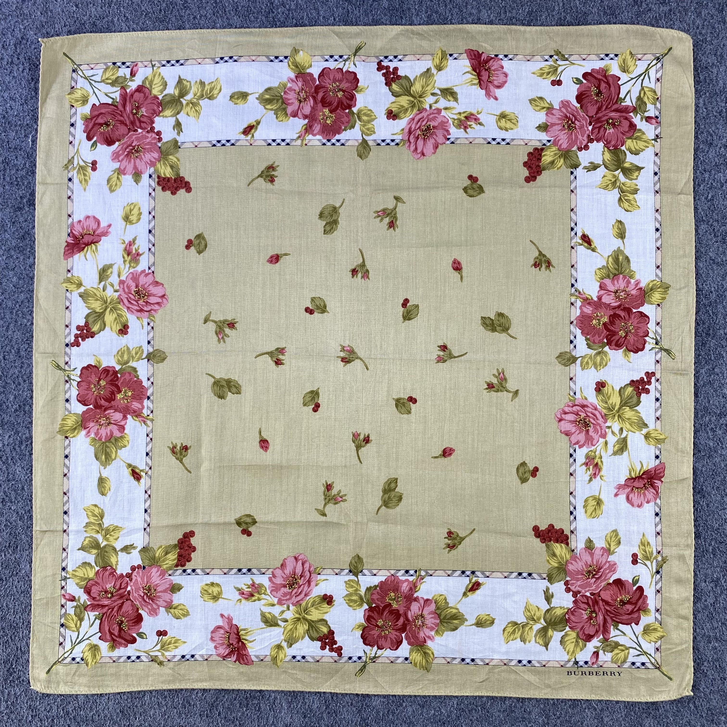 Burberry × Vintage Burberry Handkerchief/Neckerchief/Bandana HC730 Size ONE SIZE - 1 Thumbnail