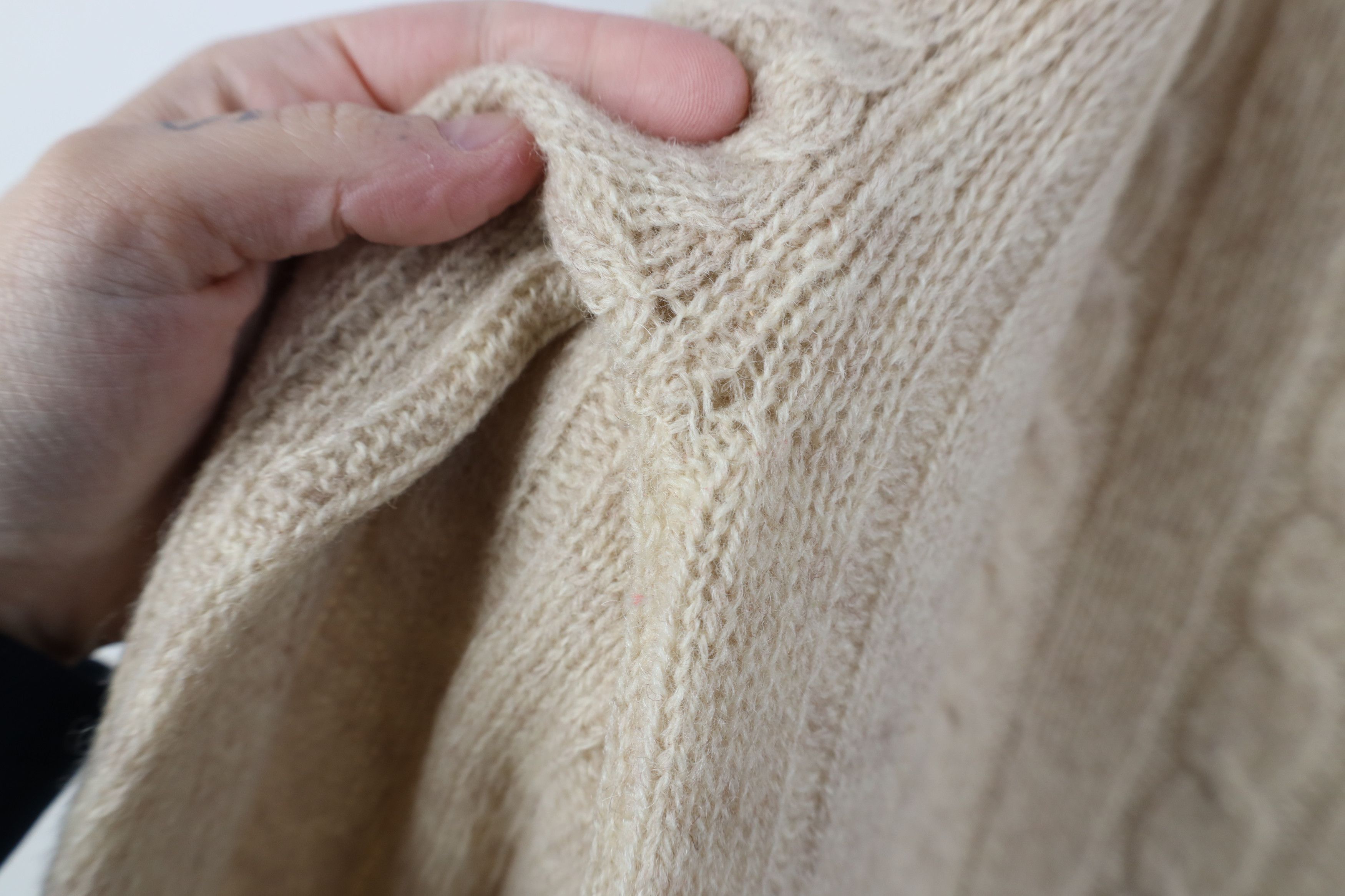 Vintage Vintage 70s Streetwear Shetland Wool Cable Knit Sweater Size L / US 10 / IT 46 - 9 Thumbnail
