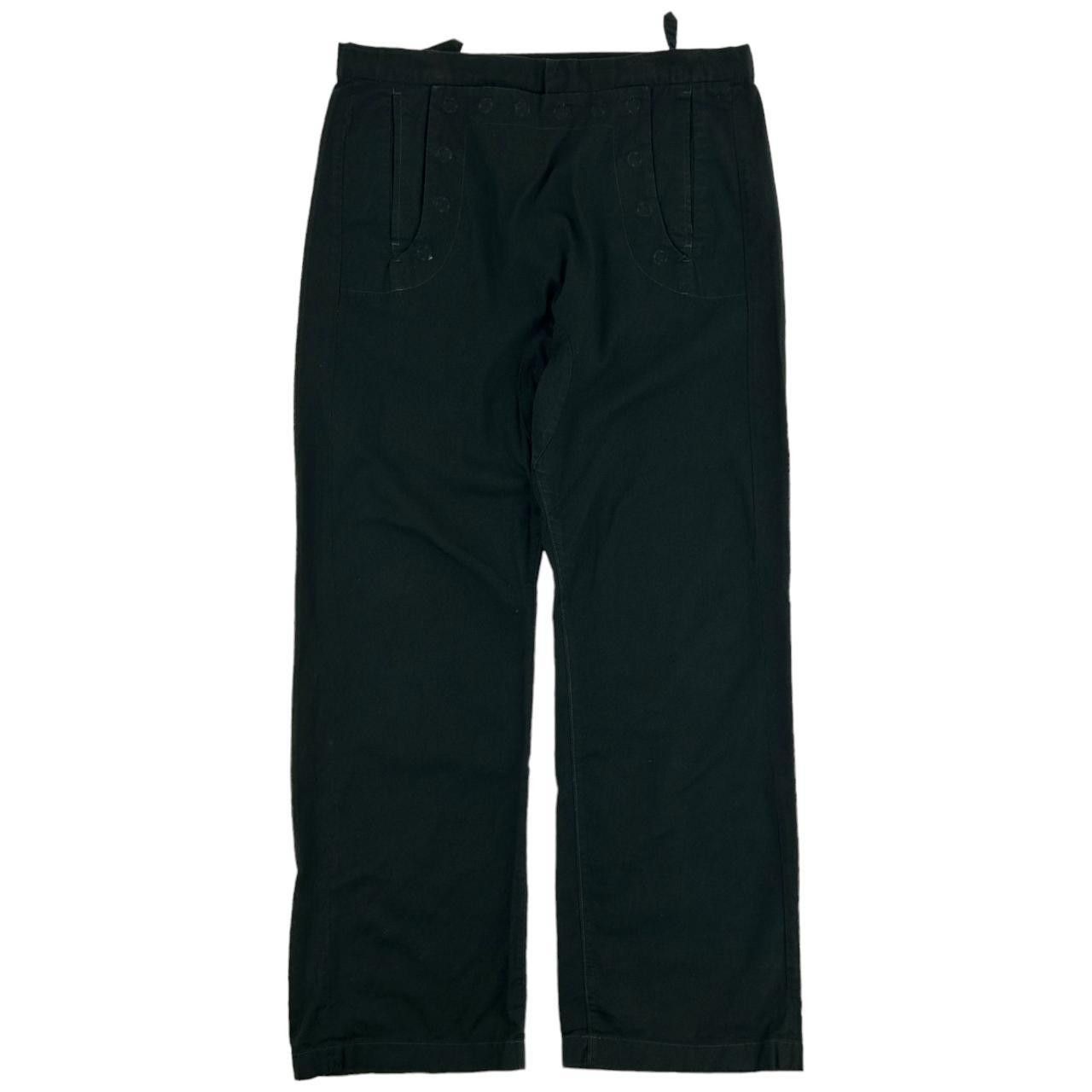 image of Frapbois By Issey Miyake Fall Front Trousers Size W33 in Green, Men's