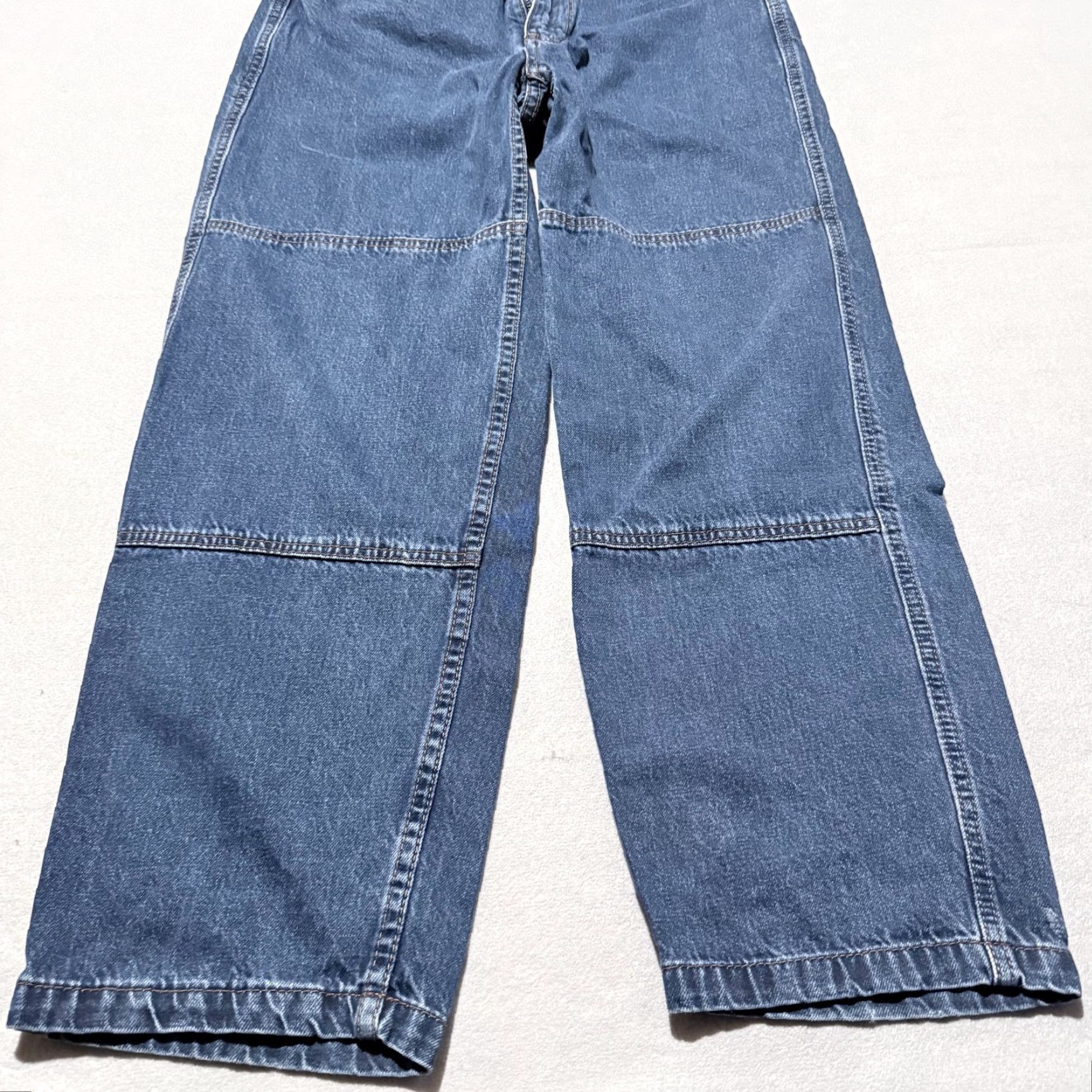 Empyre Empyre Jeans Men Blue Medium Wash Denim Relaxed Baggy 28 Zip Fly 5-Pocket Design Straight Shirt? Size US 28 / EU 44 - 2 Thumbnail