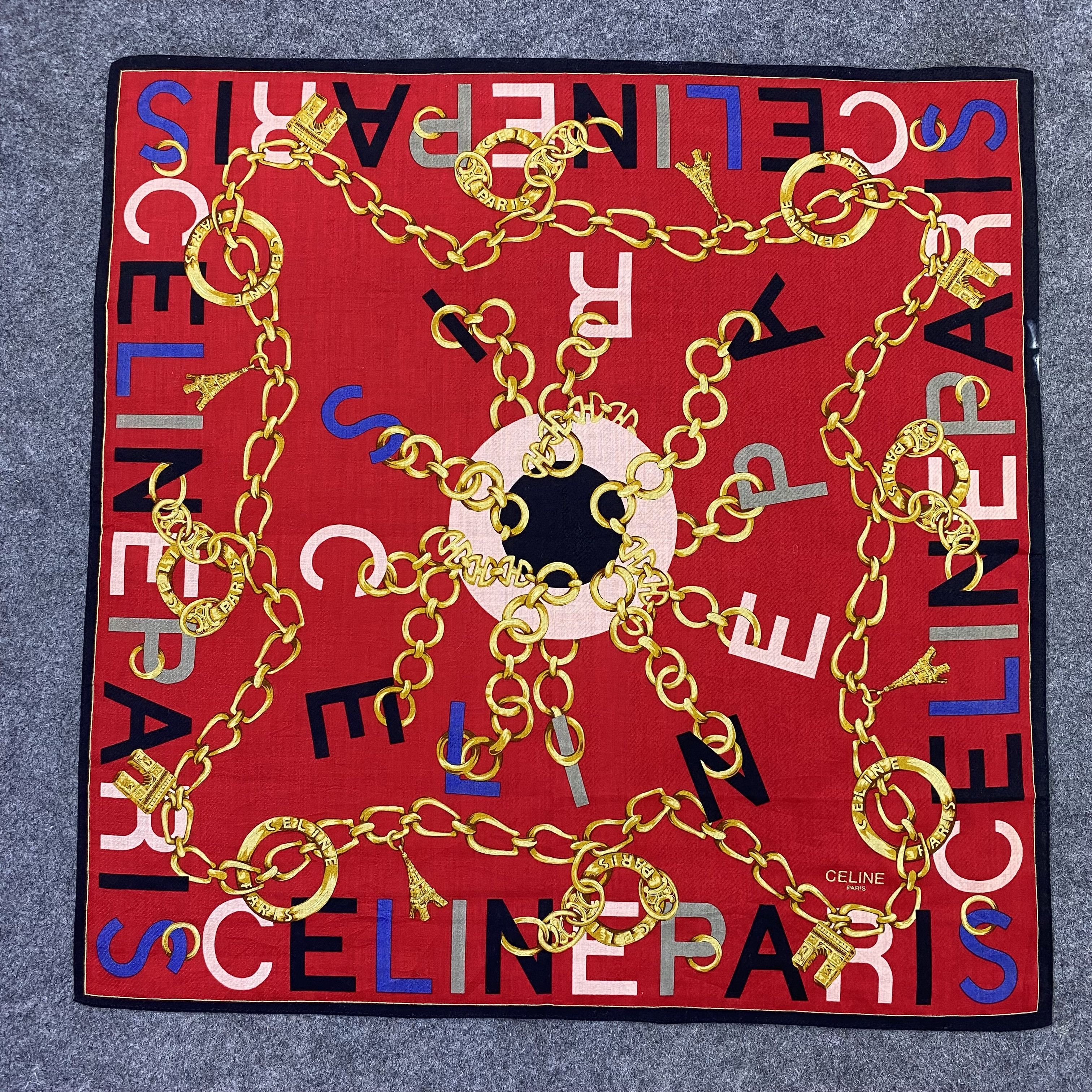 Celine Celine Handkerchief Neckerchief Bandana-B1824 Size ONE SIZE - 3 Thumbnail