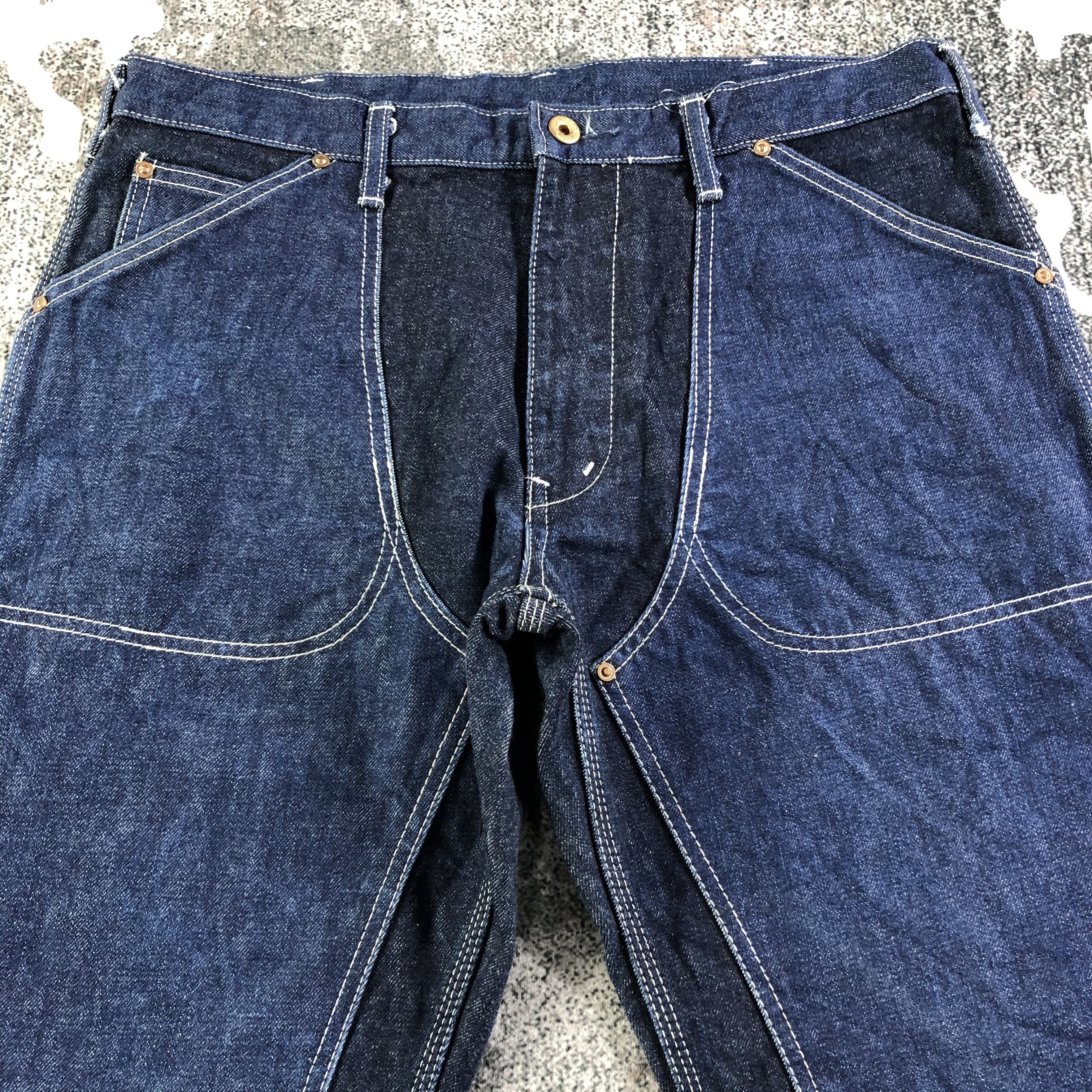 Japanese Brand Japanese Brand Denim Matsuya Double Knee Jeans KJ2079 Size US 34 / EU 50 - 3 Thumbnail