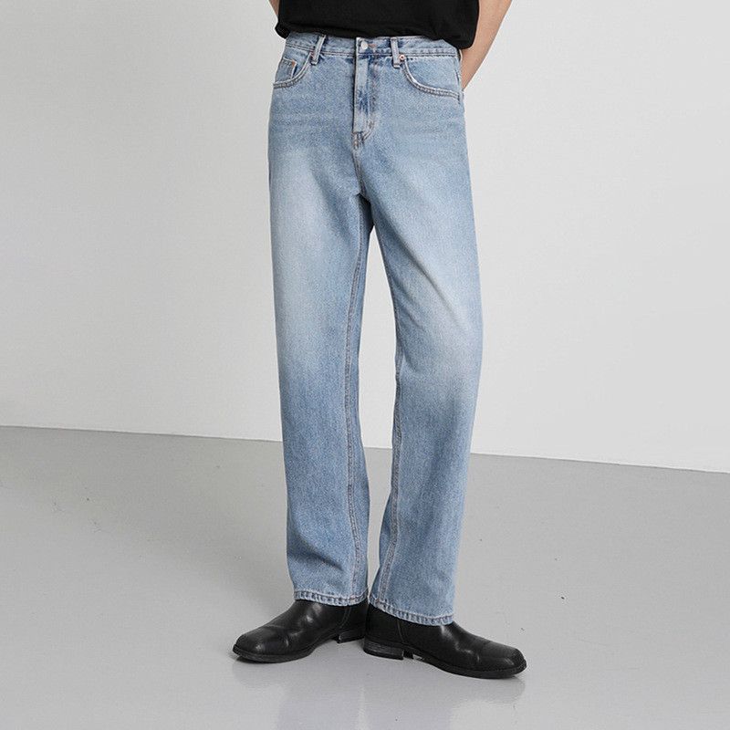 Japanese Brand Retro straight leg wide leg casual jeans Size US 32 / EU 48 - 5 Thumbnail