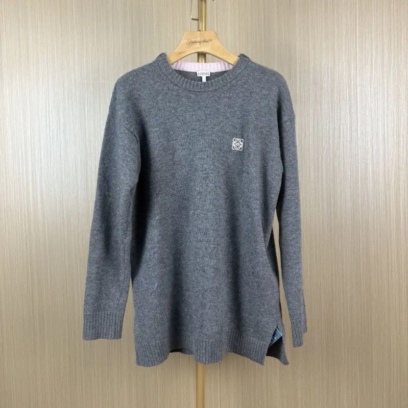 Loewe Loewe Gray Wool Women's Sweater 0089 Size M / US 6-8 / IT 42-44 - 1 Thumbnail