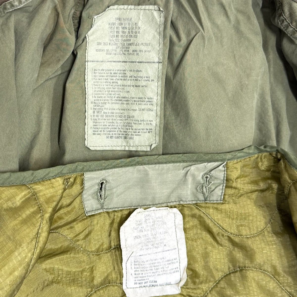 Vintage USAF M-65 Woodland Field Jacket w/ Liner / Small Regular Size US S / EU 44-46 / 1 - 8 Thumbnail