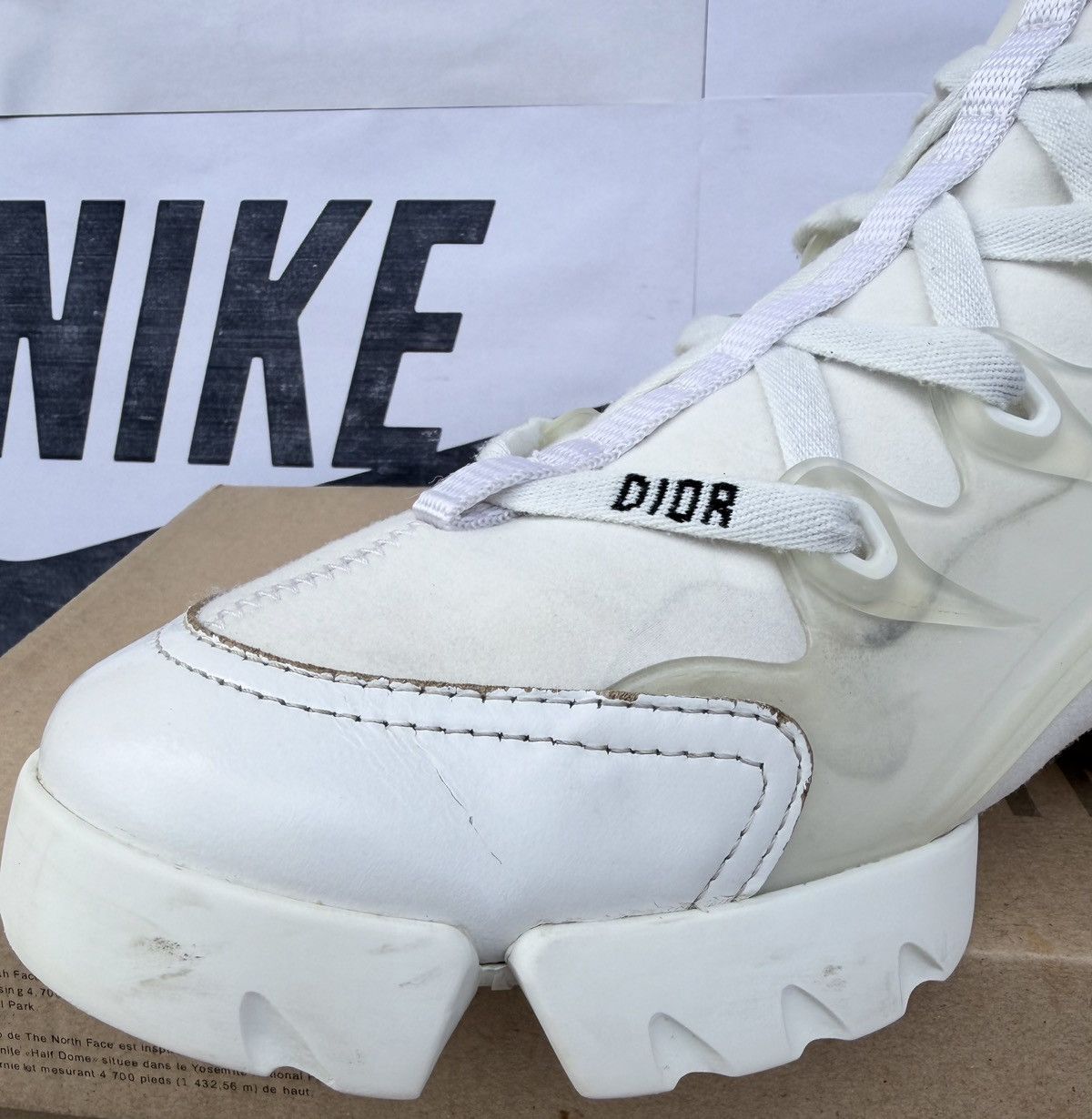 Dior Christian Dior D-Connect Sneakers Leather Women's Shoes Size US 8 / IT 38 - 15 Thumbnail