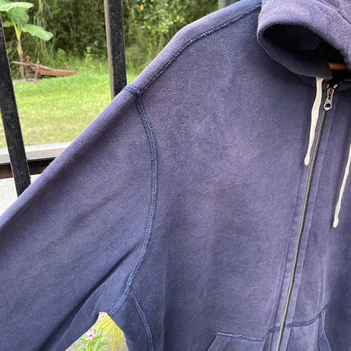 Polo Ralph Lauren 🔥Polo Ralph Lauren Full Zipper Distress Faded Sweater Hoodie Size US L / EU 52-54 / 3 - 7 Thumbnail