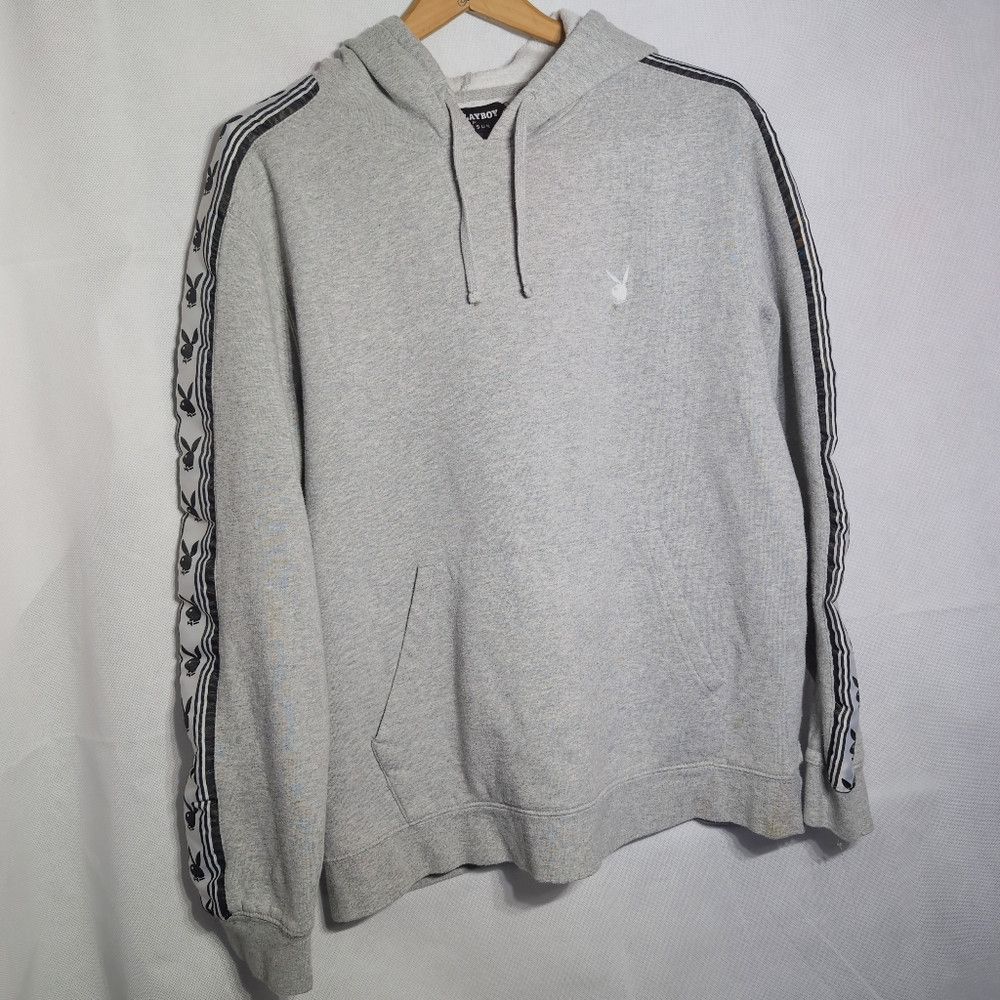 Pacsun × Playboy PLAYBOY X Pacsun Sz M Gray and Black Hoodie Sweatshirt with Size US M / EU 48-50 / 2 - 5 Thumbnail