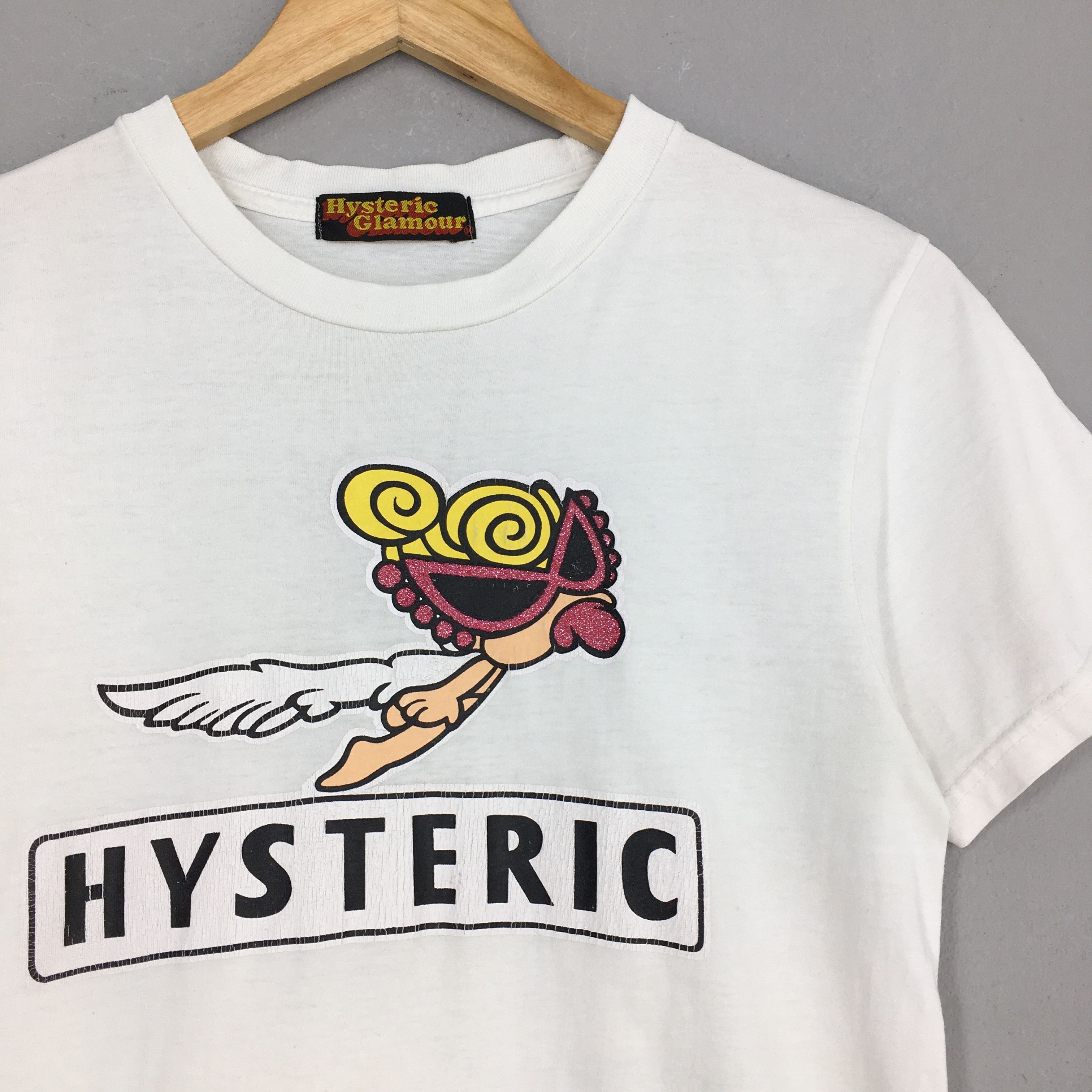 Hysteric Glamour × Japanese Brand Vintage 90's Hysteric Glamour Japan Supergirl Tshirt XSmall Size XS / US 0-2 / IT 36-38 - 2 Thumbnail
