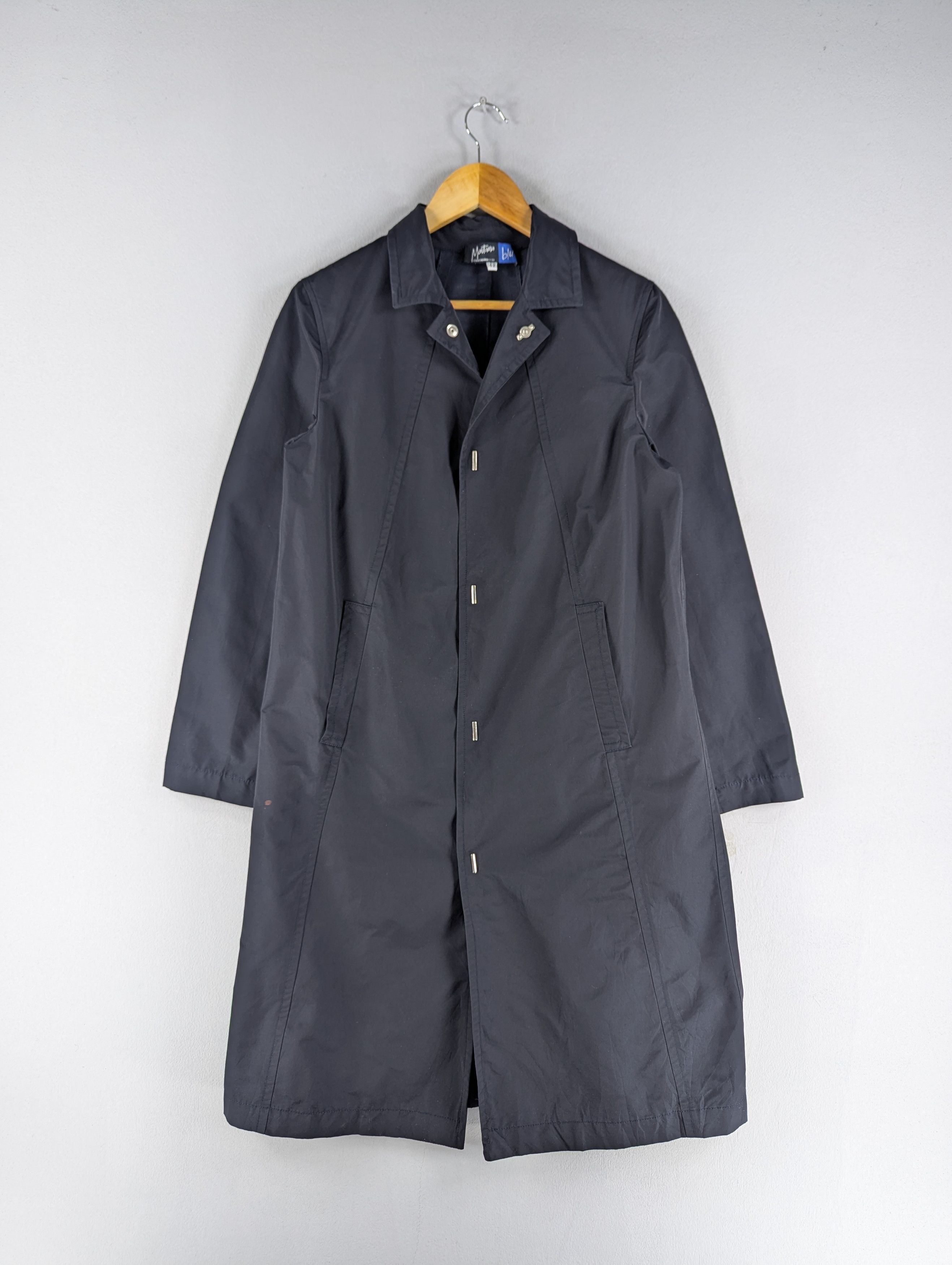 Claude Montana Claude Montana Blu Navy Blue Long Coat Jacket Size M / US 6-8 / IT 42-44 - 1 Thumbnail