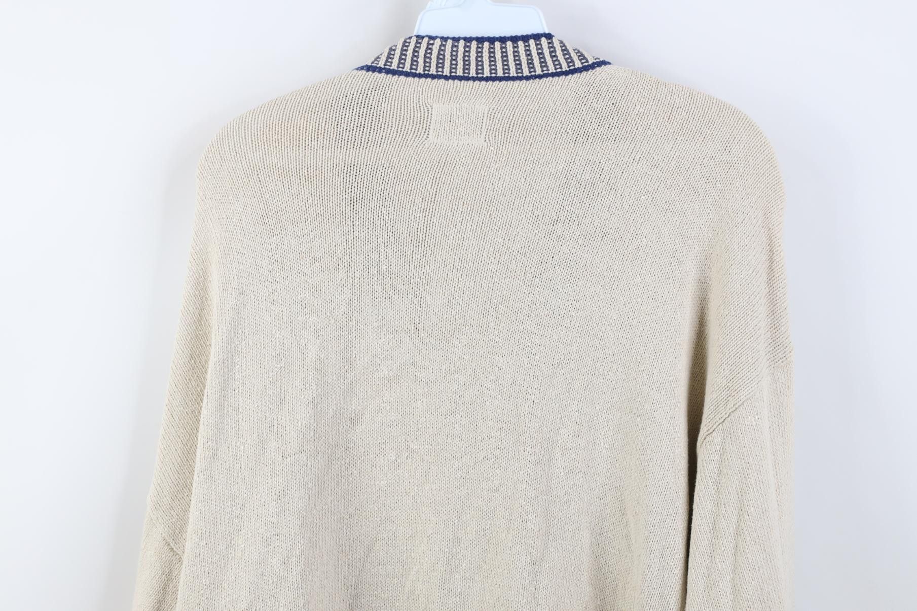 Vintage Vintage 90s CP Company Massimo Osti Knit V-Neck Sweater Size US XL / EU 56 / 4 - 12 Thumbnail
