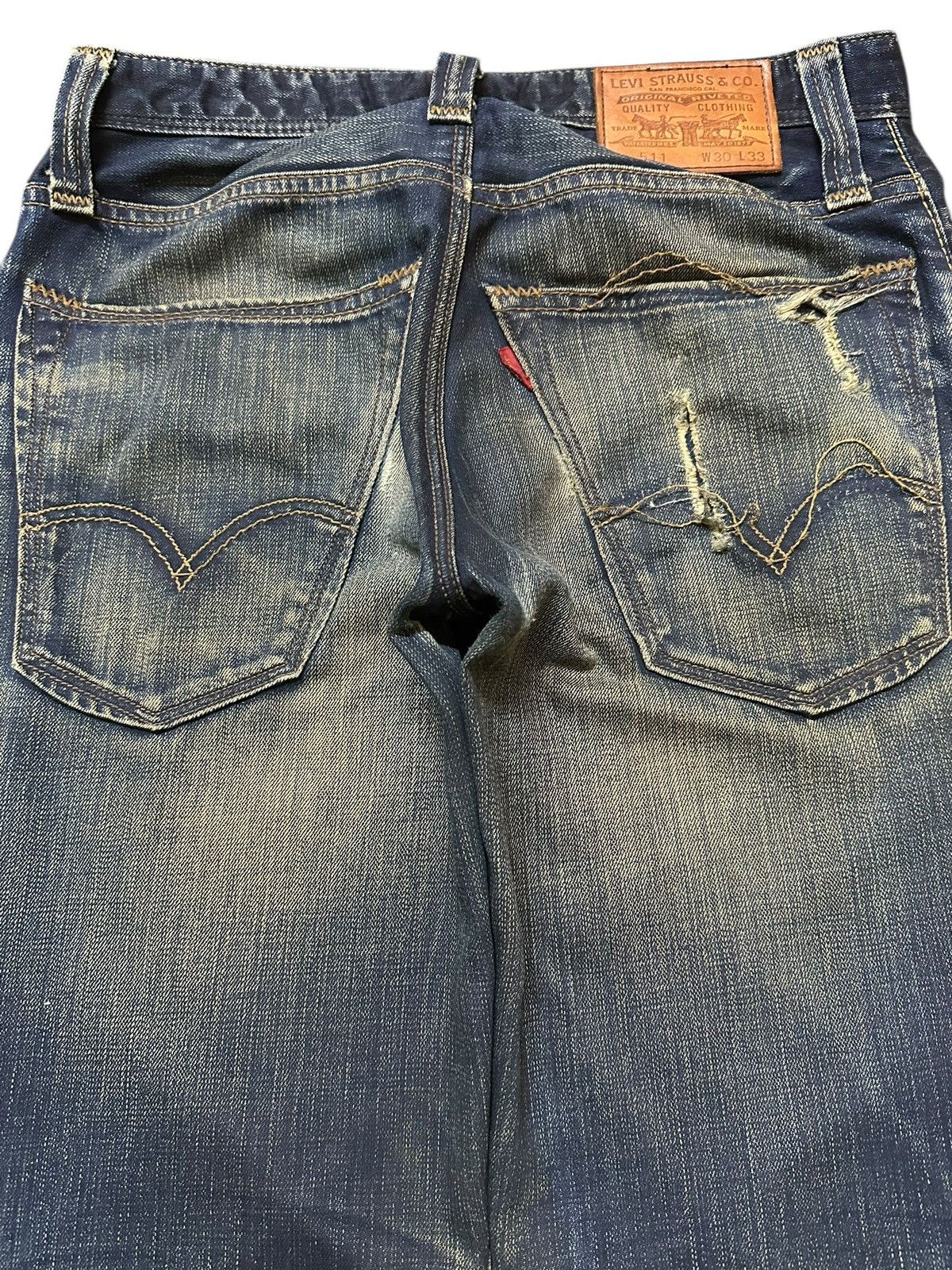Levi's Vintage Levis 511 Mud Wash Faded Style Classic Jeans Size US 30 / EU 46 - 5 Thumbnail
