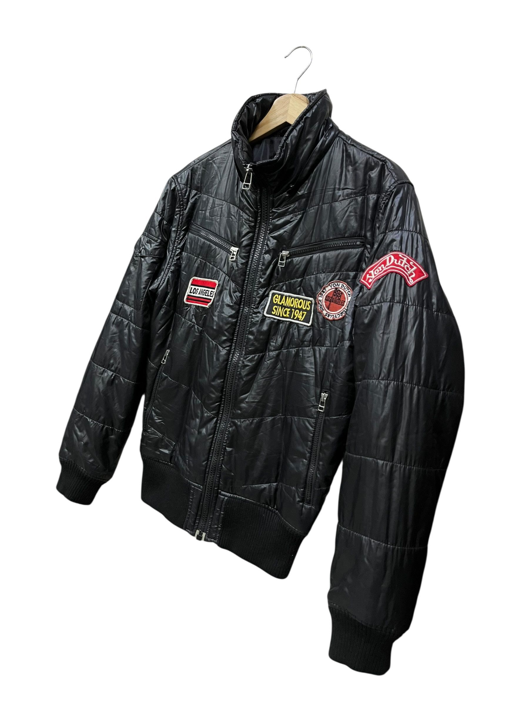 Von Dutch Vintage Von Dutch Quilted Puffer Jacket Black Los Angeles Size US S / EU 44-46 / 1 - 1 Thumbnail