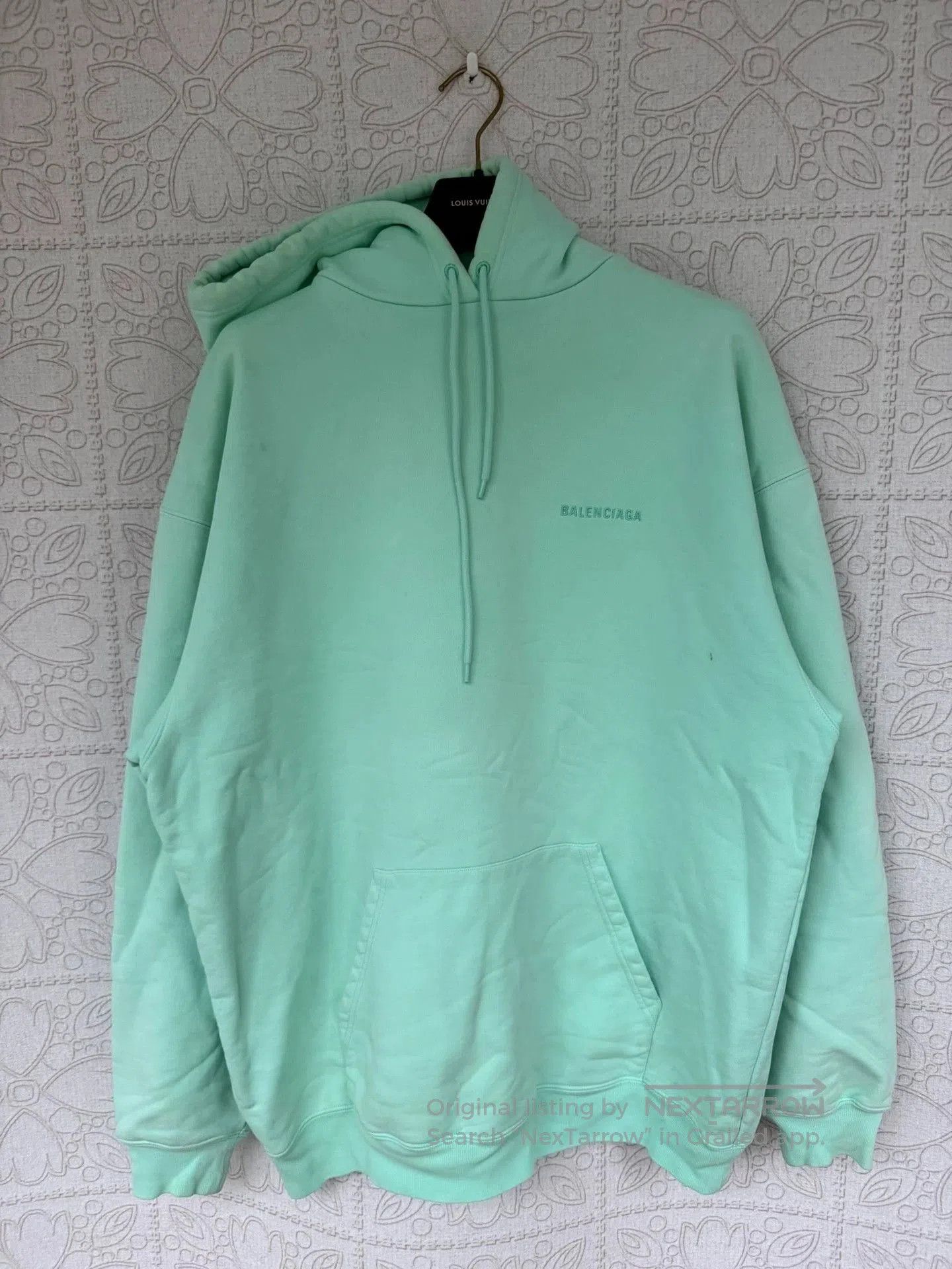 Balenciaga Embroidered Logo Hoodie L.