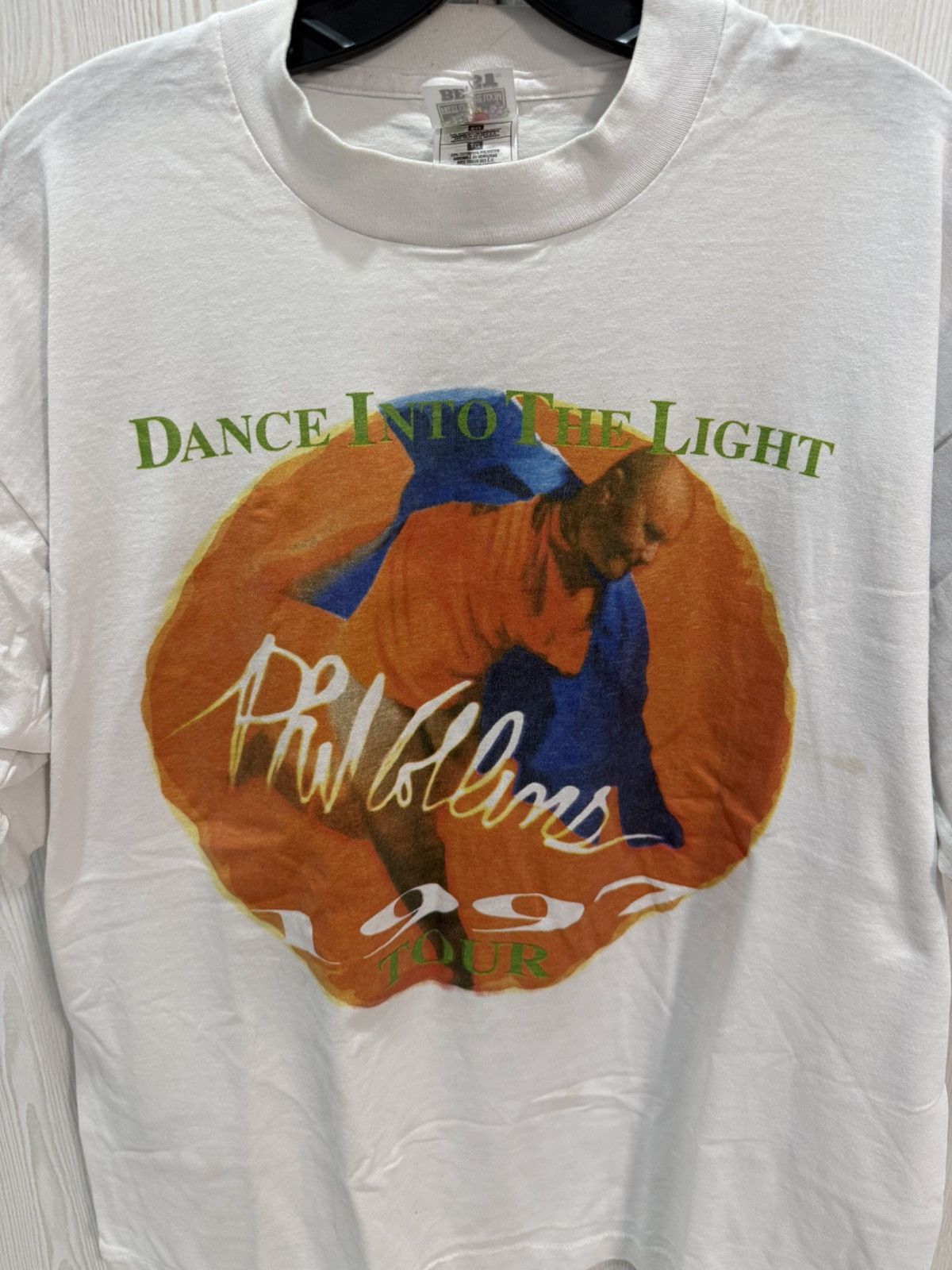 Vintage 1997 Phil Collins "Dance Into The Light" World Tour Tee XL Size US XL / EU 56 / 4 - 2 Thumbnail