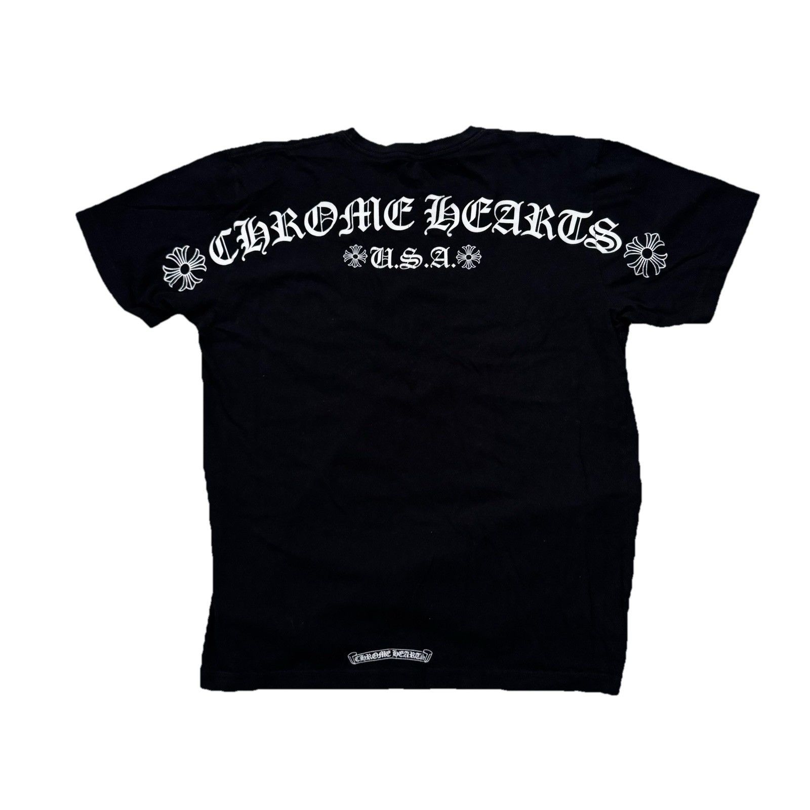 Chrome Hearts Mens Chrome Hearts Black Scroll Pocket T Shirt Size Large Size US L / EU 52-54 / 3 - 1 Thumbnail