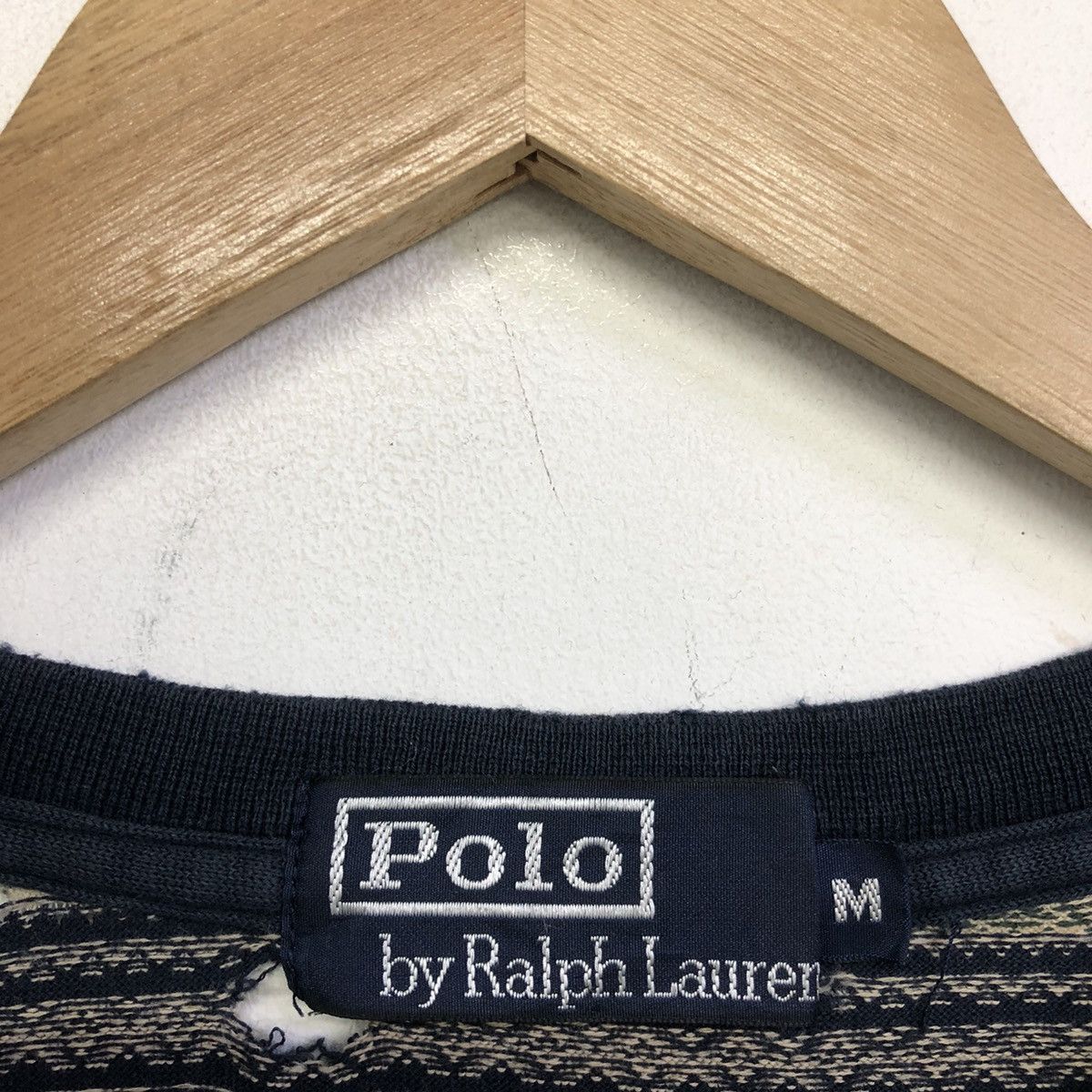 Polo Ralph Lauren Polo Ralph Lauren Jacquard Stripe Motive Tshirt Size US M / EU 48-50 / 2 - 14 Thumbnail