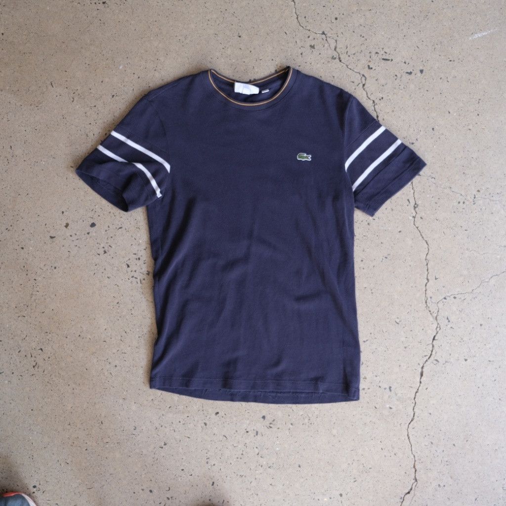 Lacoste Lacoste Regular Fit T-Shirt Dark Navy with Stripes Size US M / EU 48-50 / 2 - 1 Thumbnail