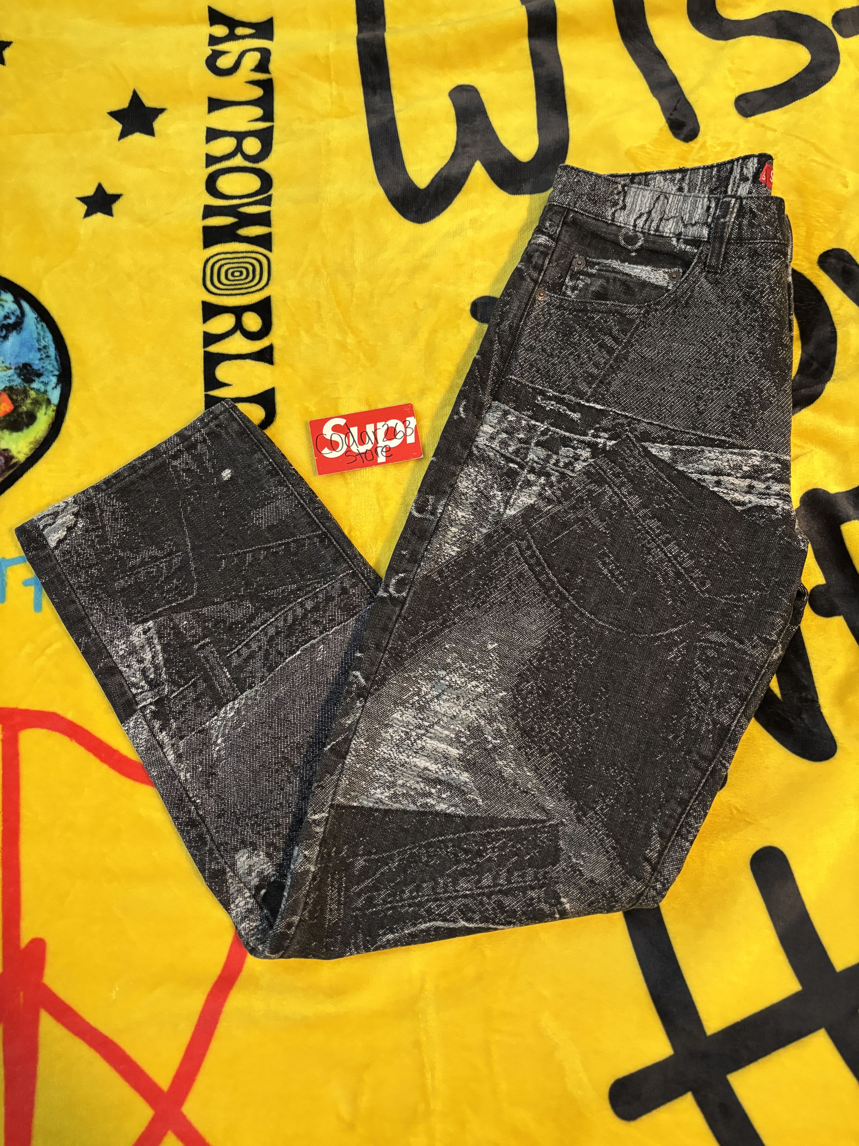 Supreme Archive Fuck Denim Jacquard Regular Jeans Supreme